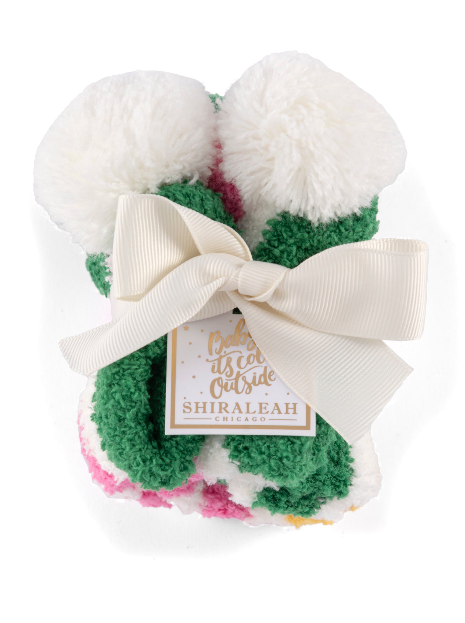 Shiraleah Gloria Home Socks, Green