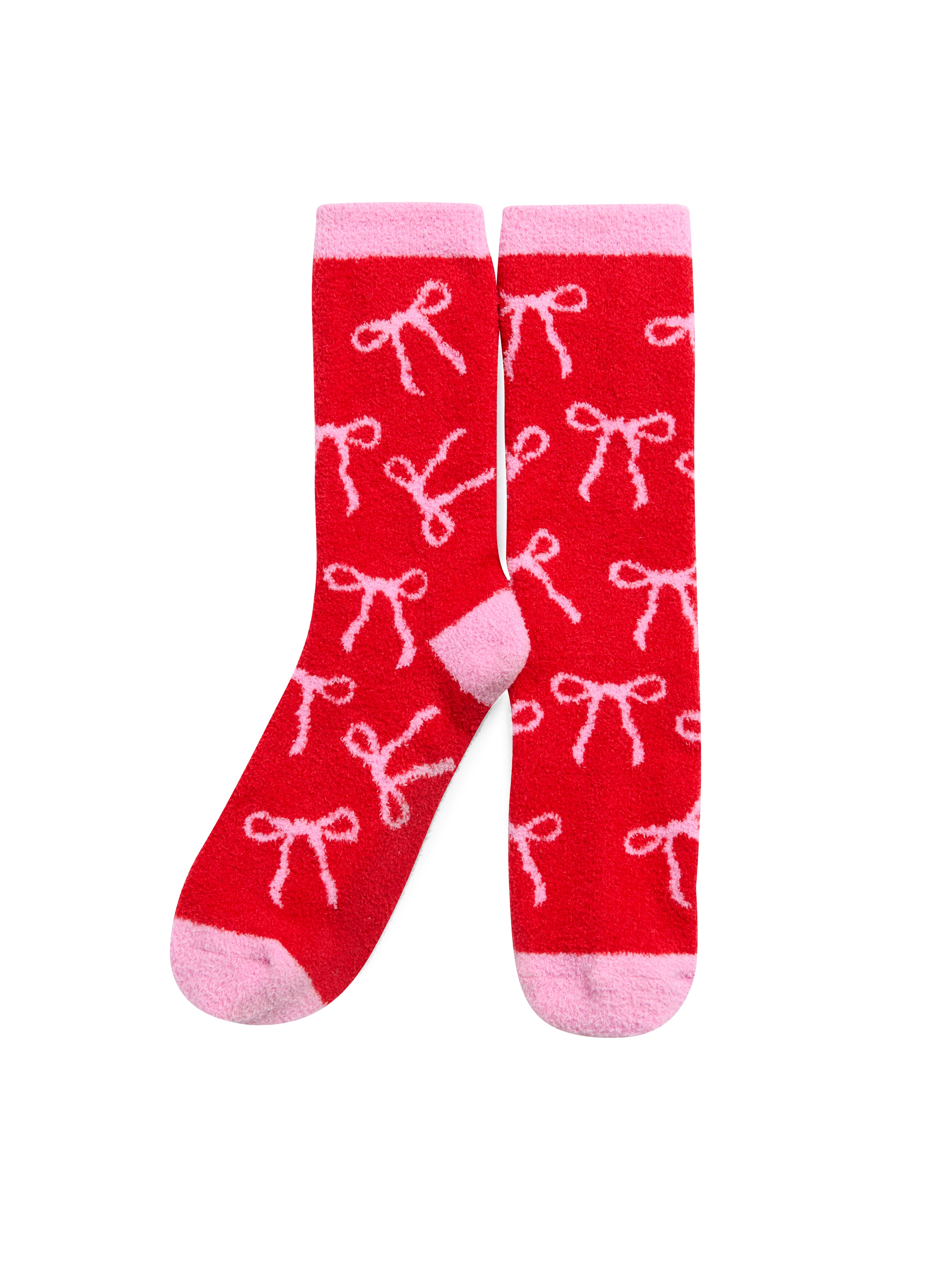 Shiraleah Bow Socks, Red