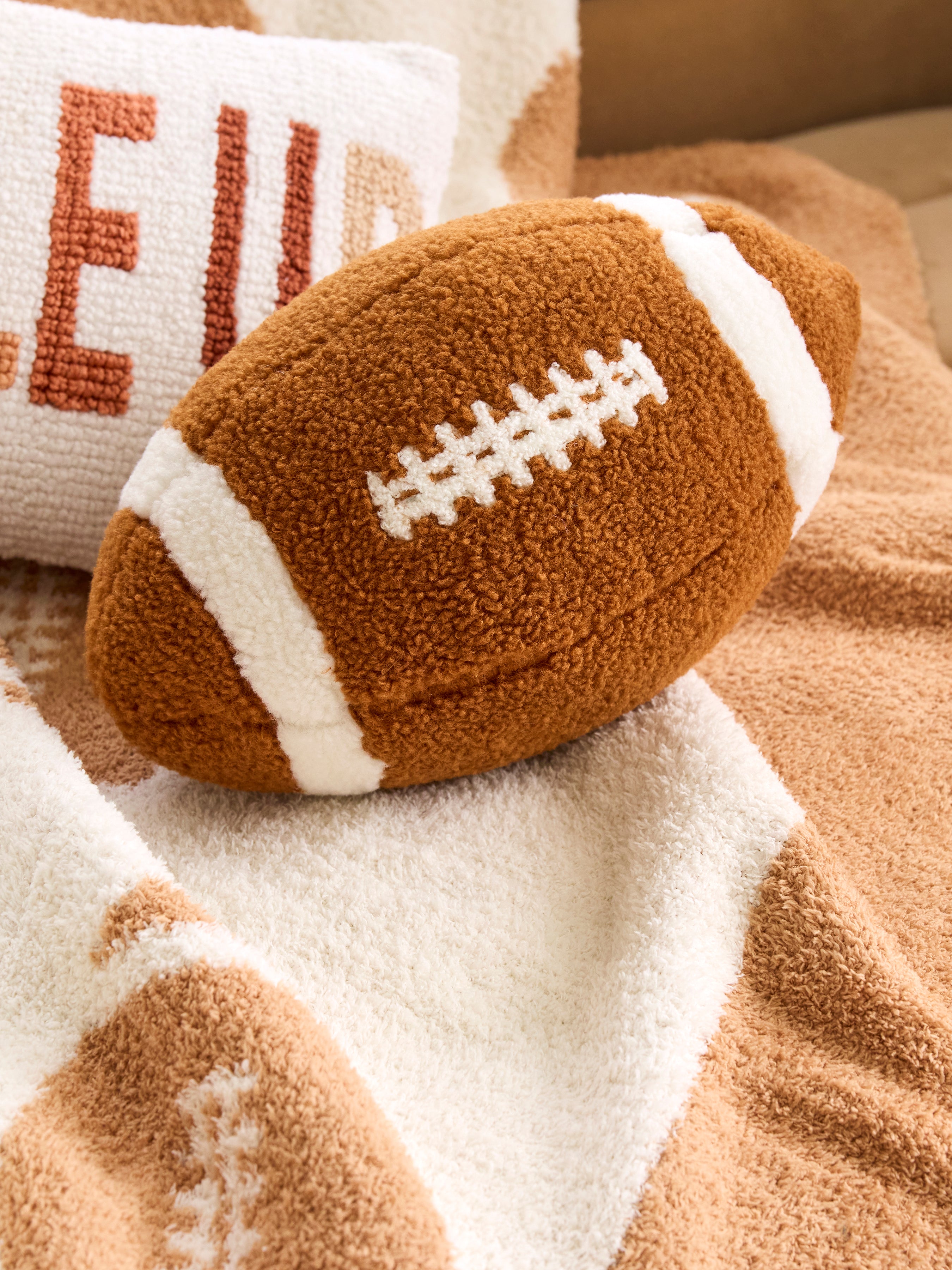 Shiraleah Football Shaped Pillow