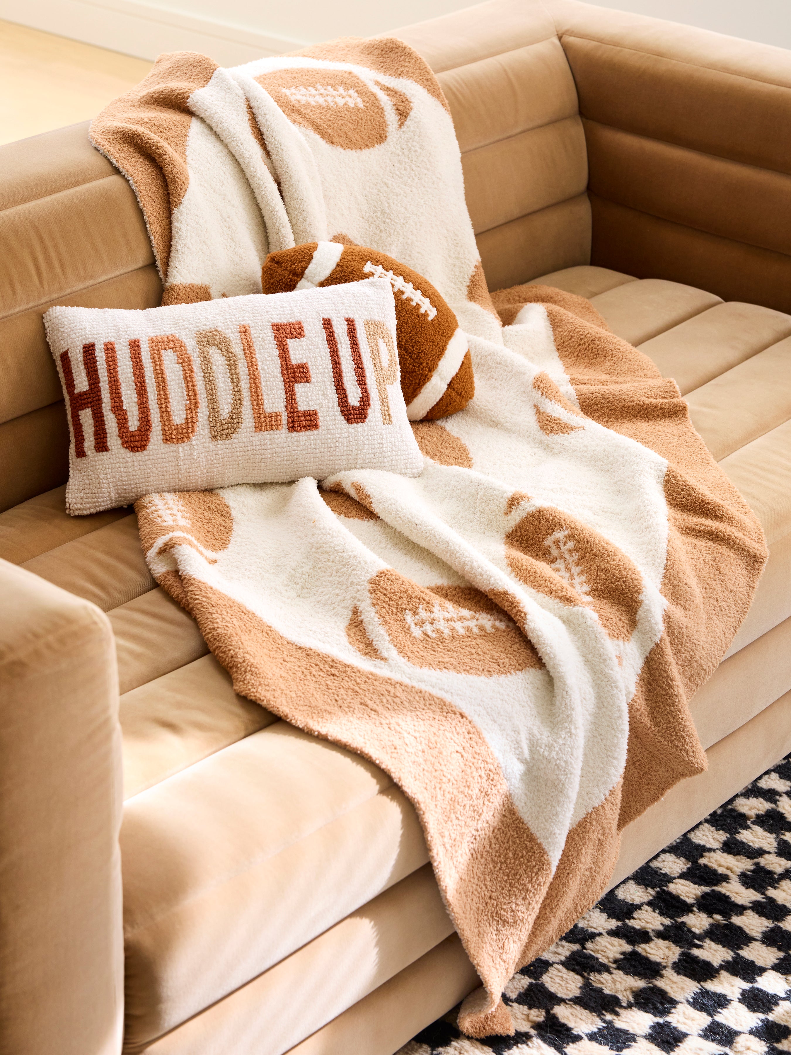 Shiraleah Football Shaped Pillow
