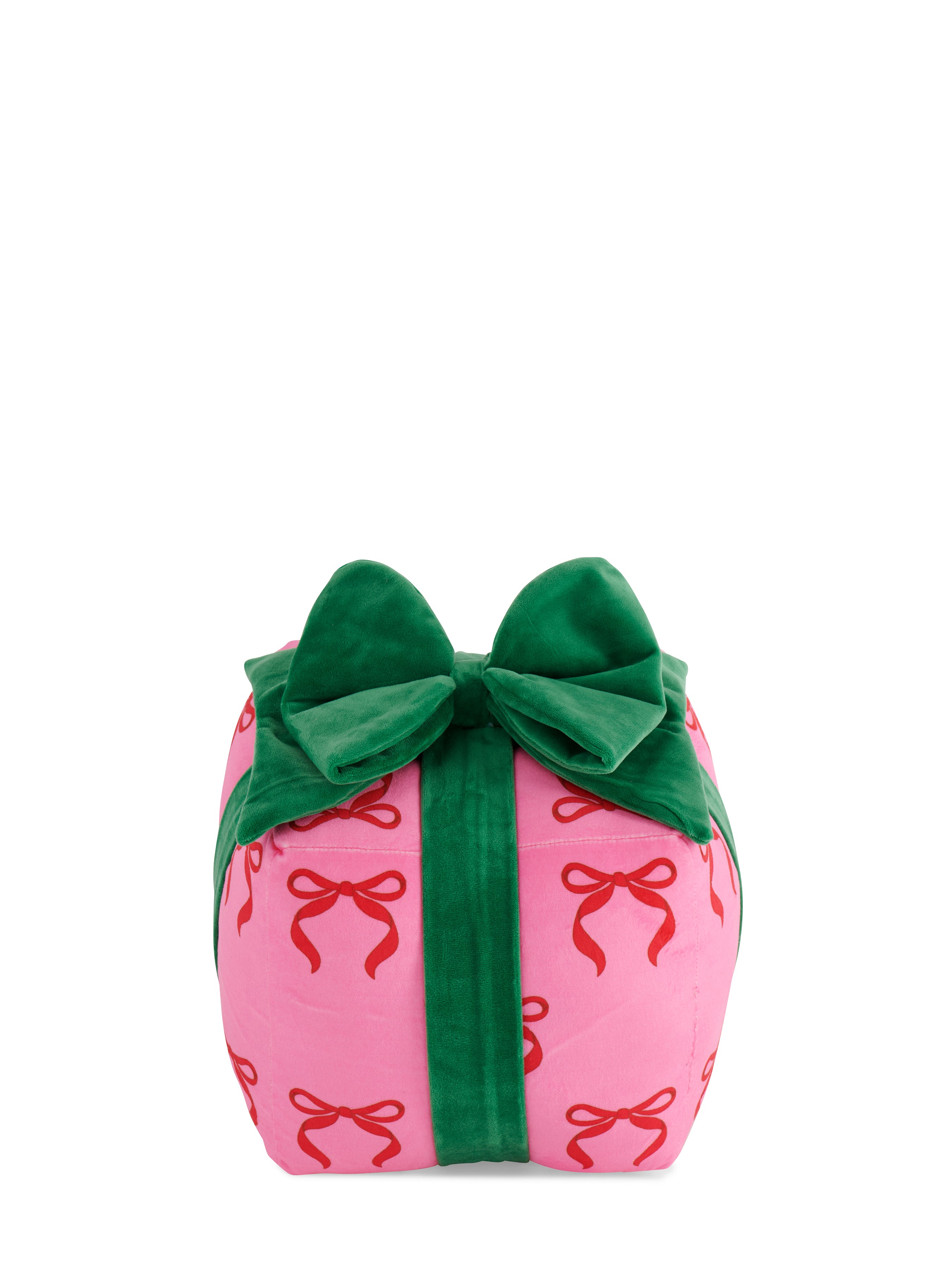 Shiraleah Bow Gift Box Medium Pillow, Pink
