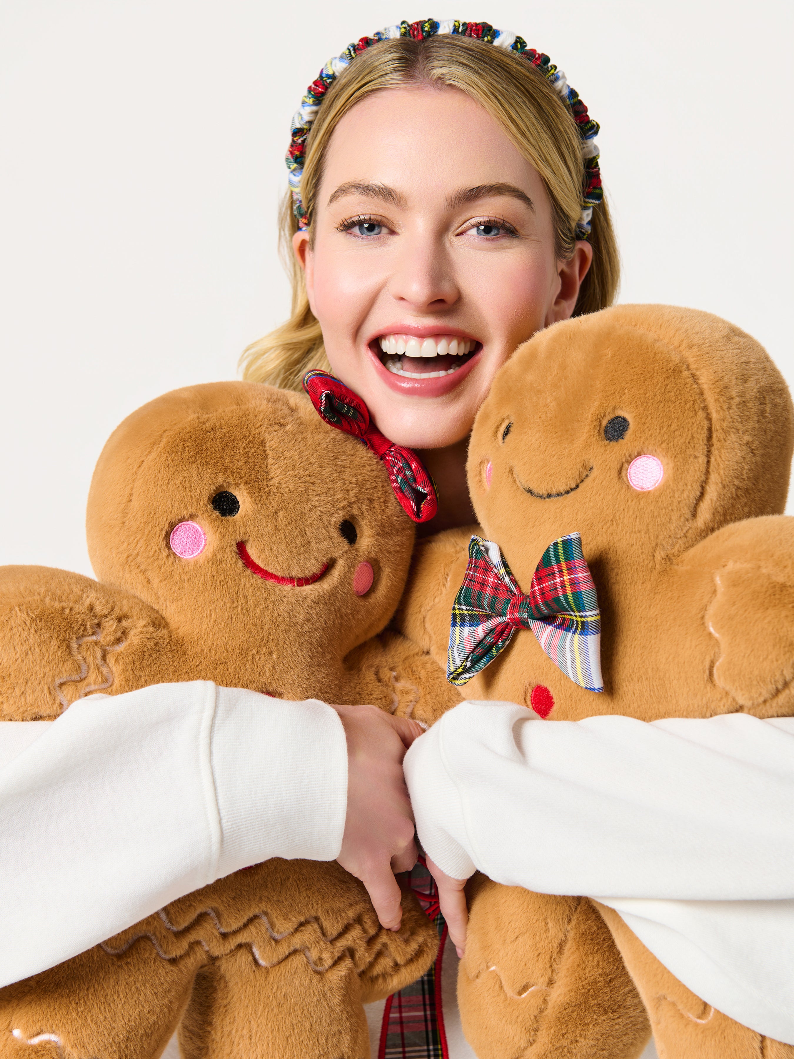 Shiraleah Gingerbread Boy Pillow, Tan