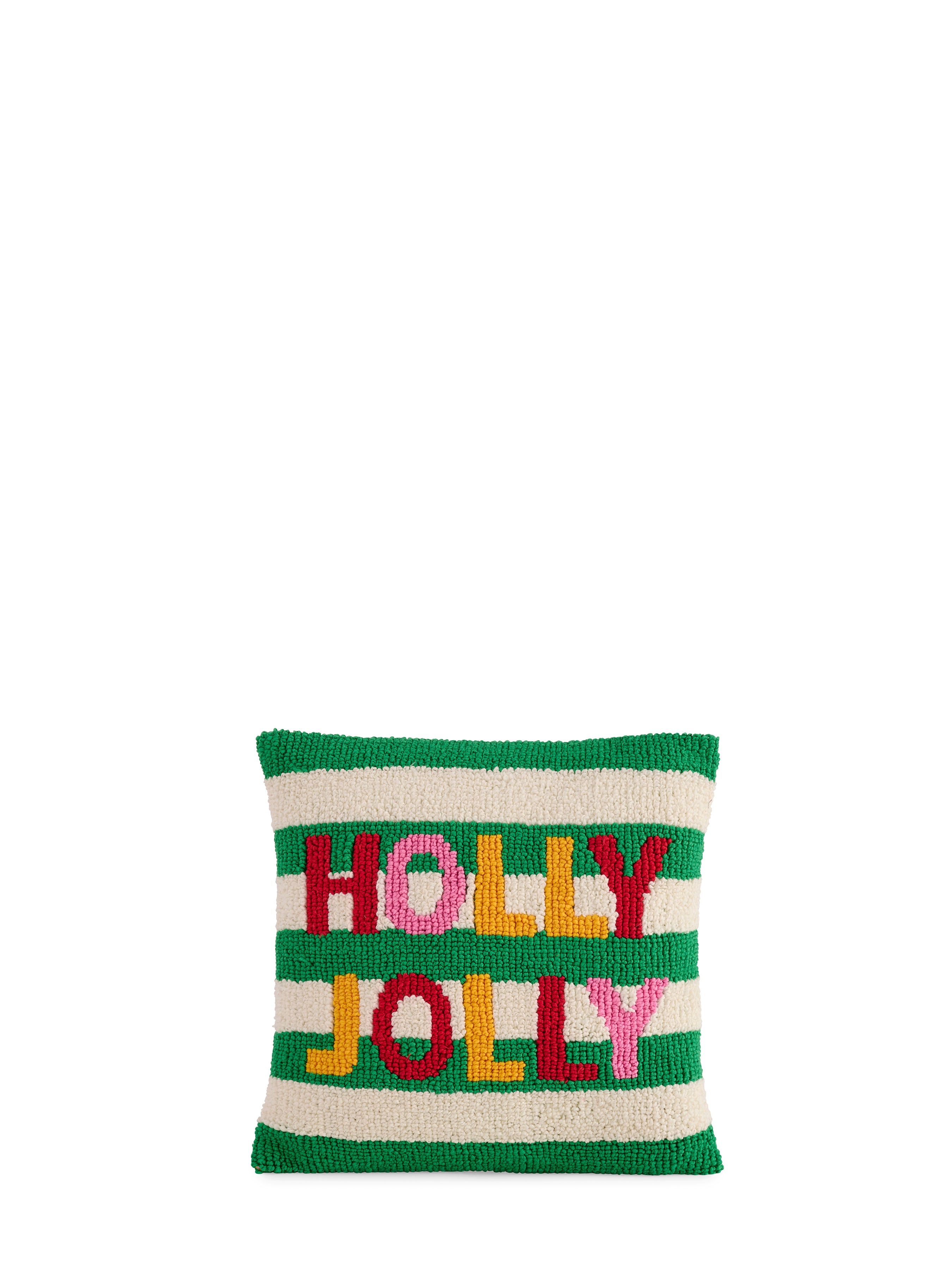 Shiraleah "Holly Jolly" Tufted Pillow, Multi