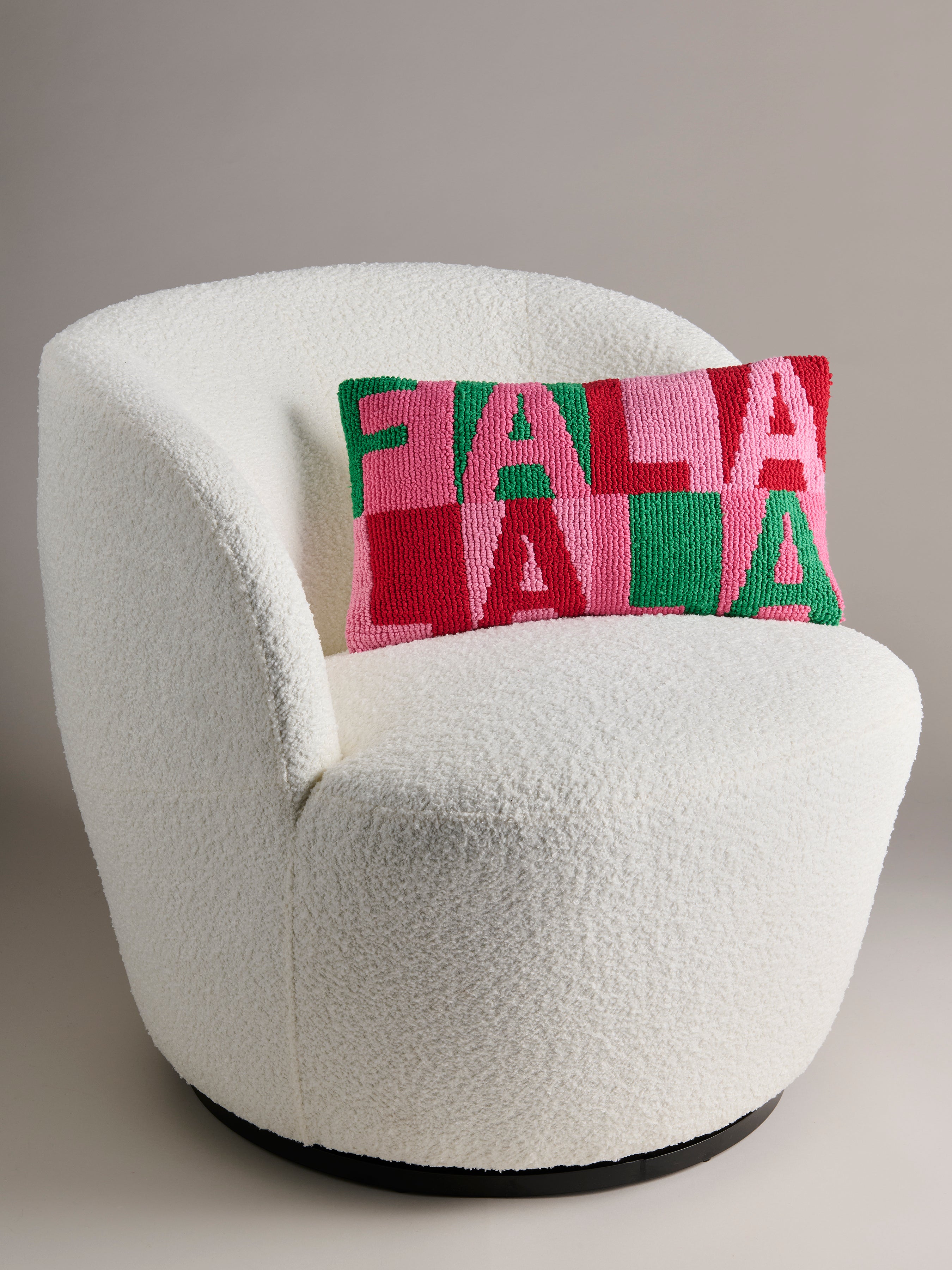 Shiraleah "Fa La La" Tufted Pillow, Multi