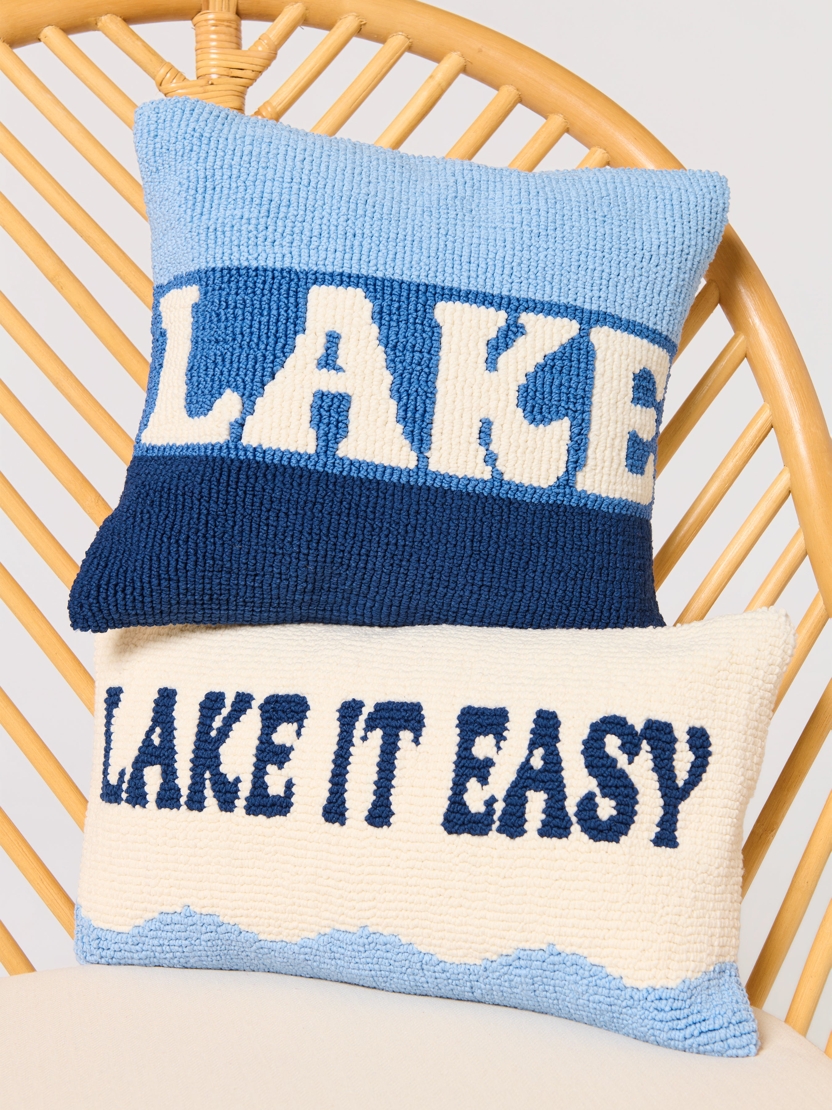 Shiraleah "Lake" Pillow, Blue