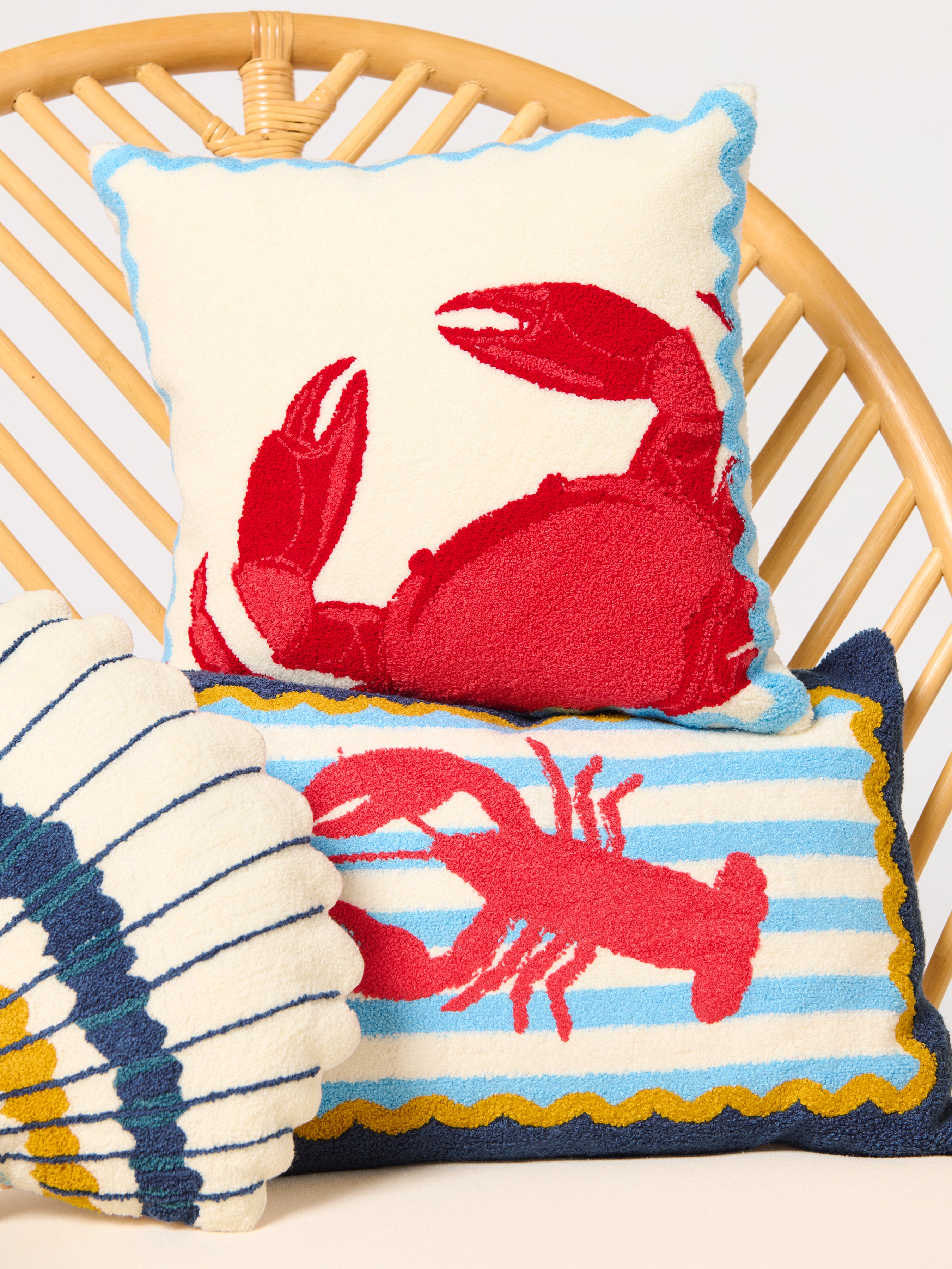 Shiraleah Seashell Pillow, Multi