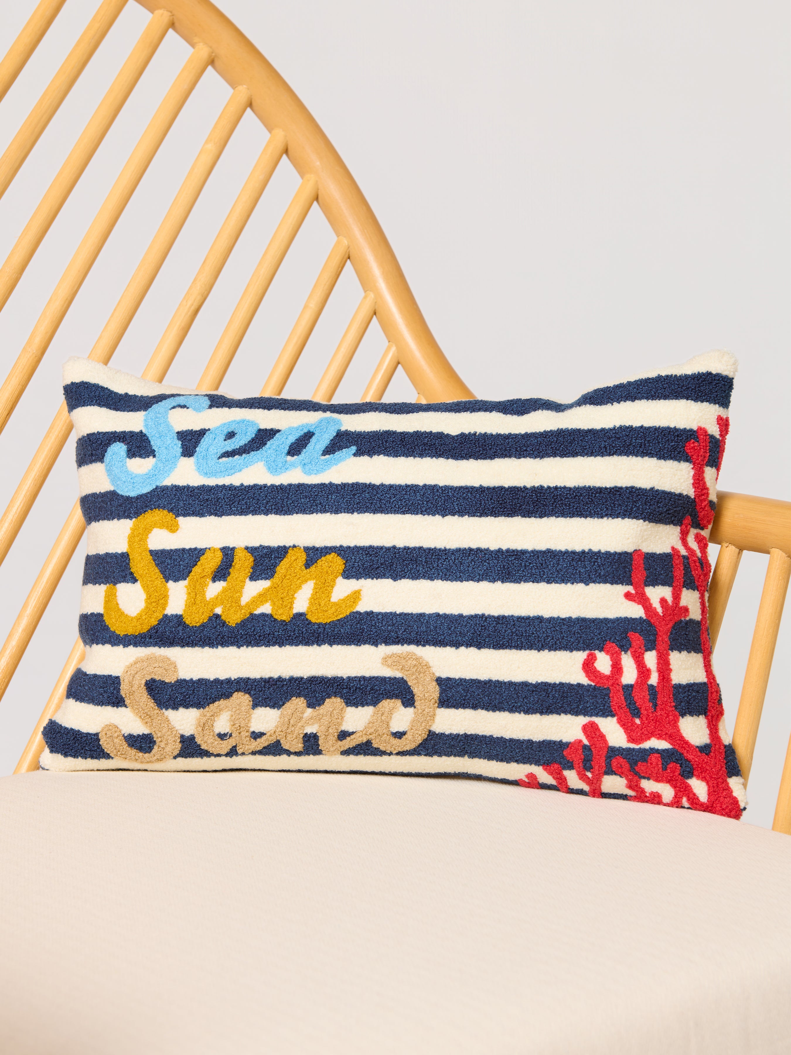 Shiraleah "Sea, Sun, Sand" Pillow, Multi