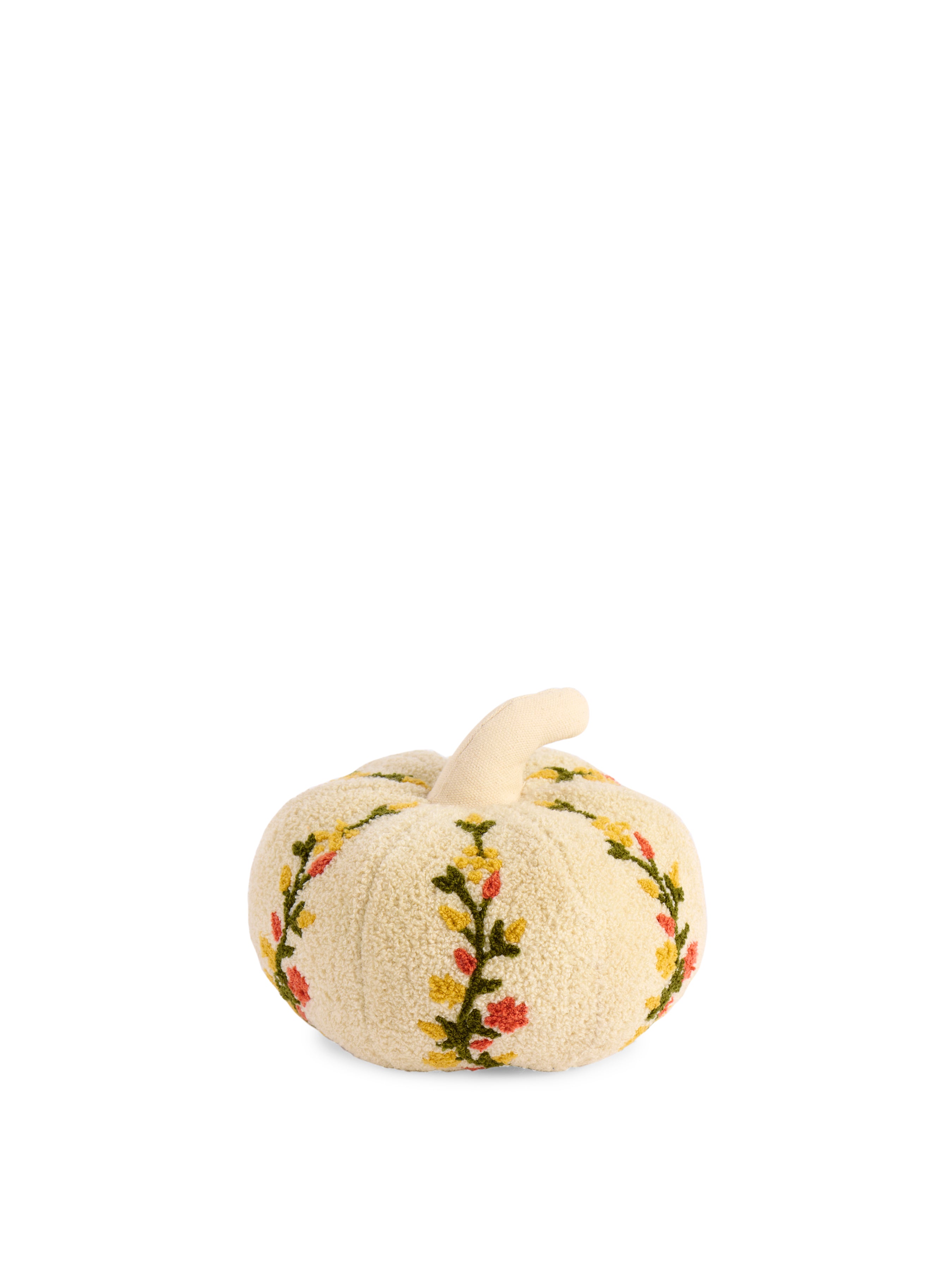 Shiraleah Pumpkin Small Pillow, Ivory