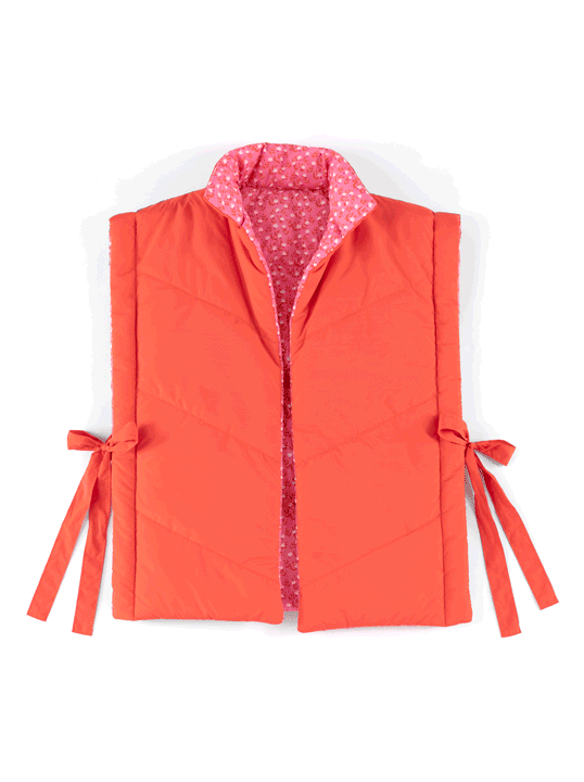 Shiraleah Petra Reversible Vest, Flame