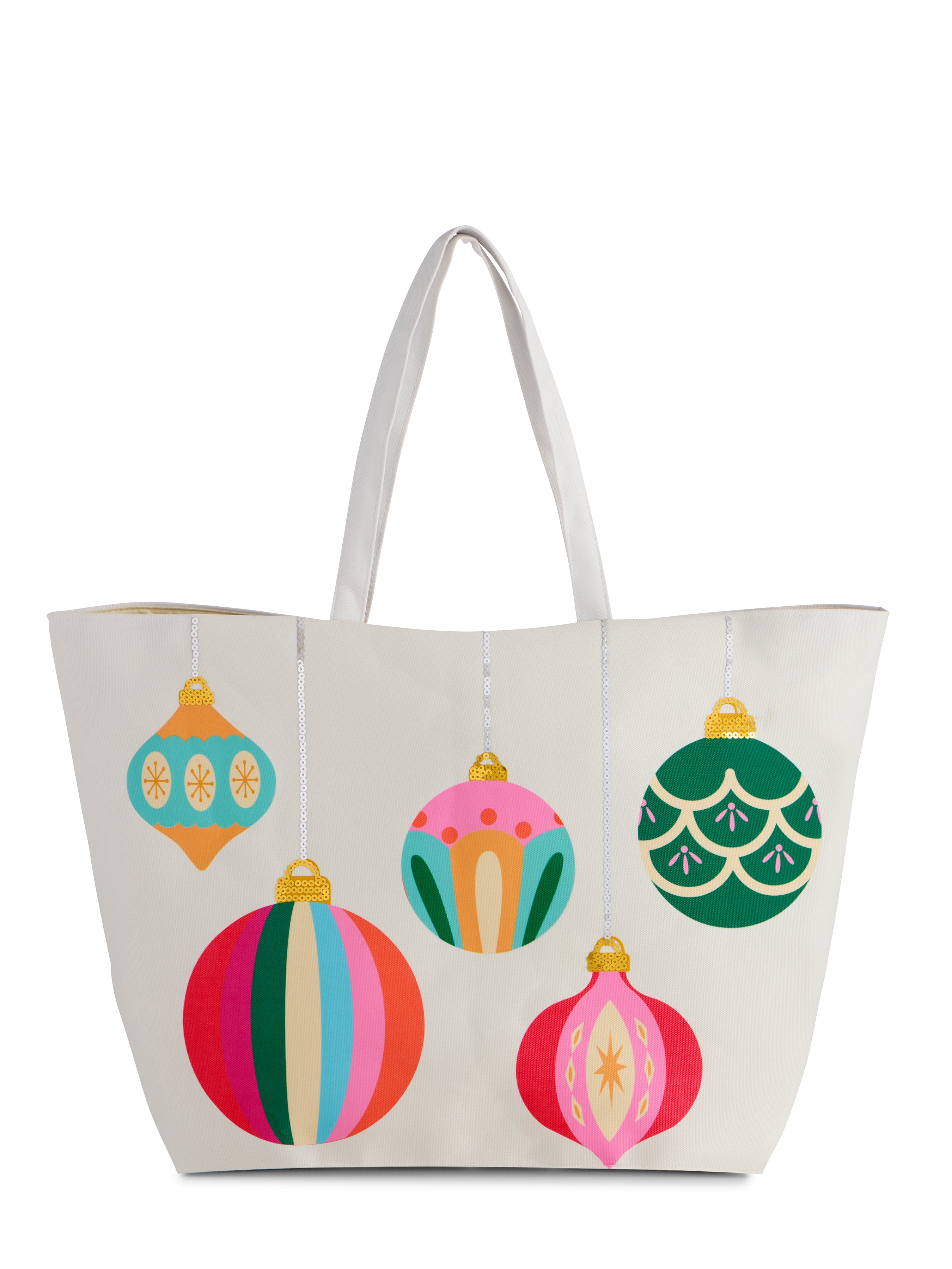 Shiraleah Ornaments Gifting Tote, Ivory