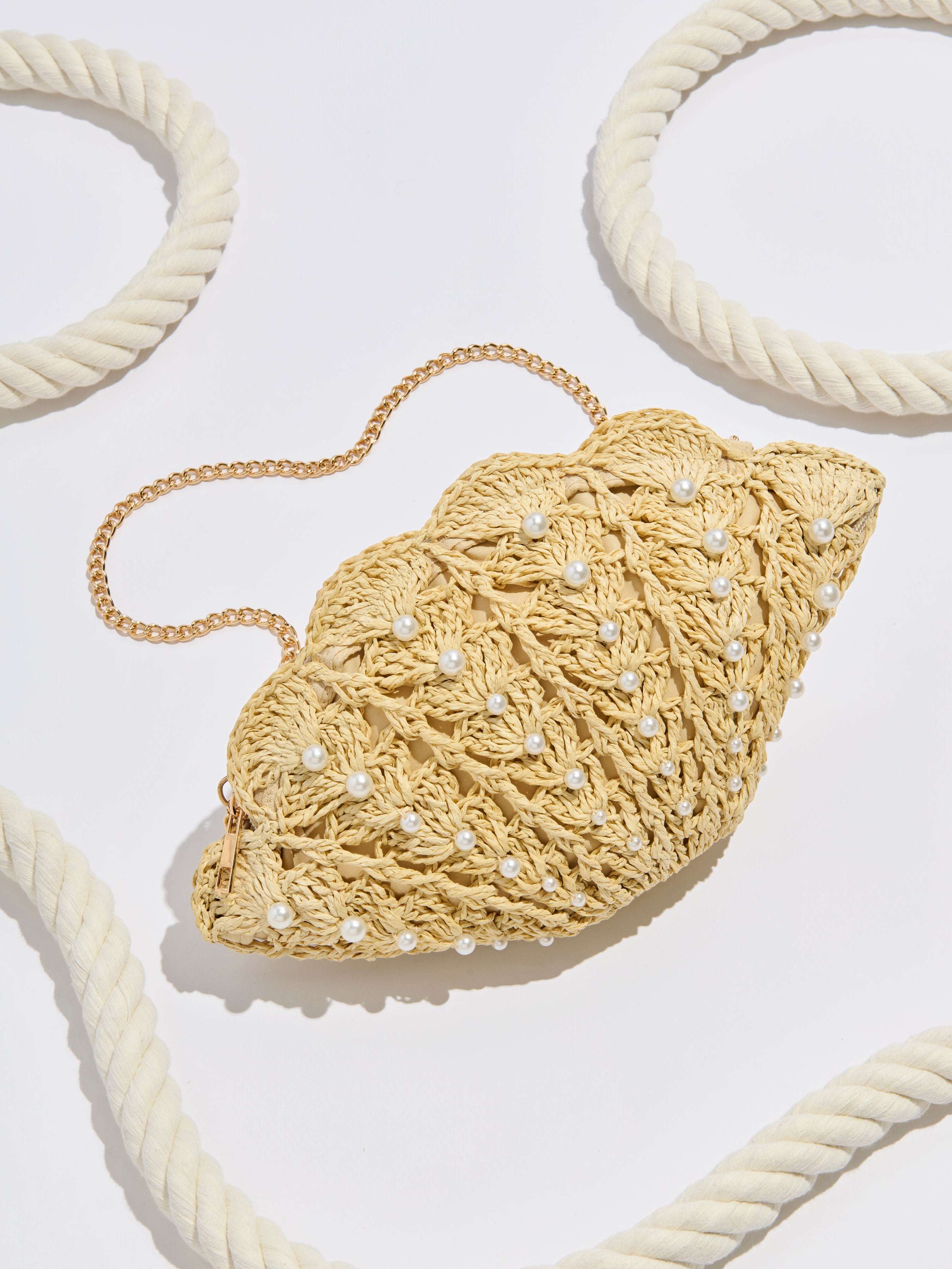 Shiraleah Shell Cross-Body, Natural