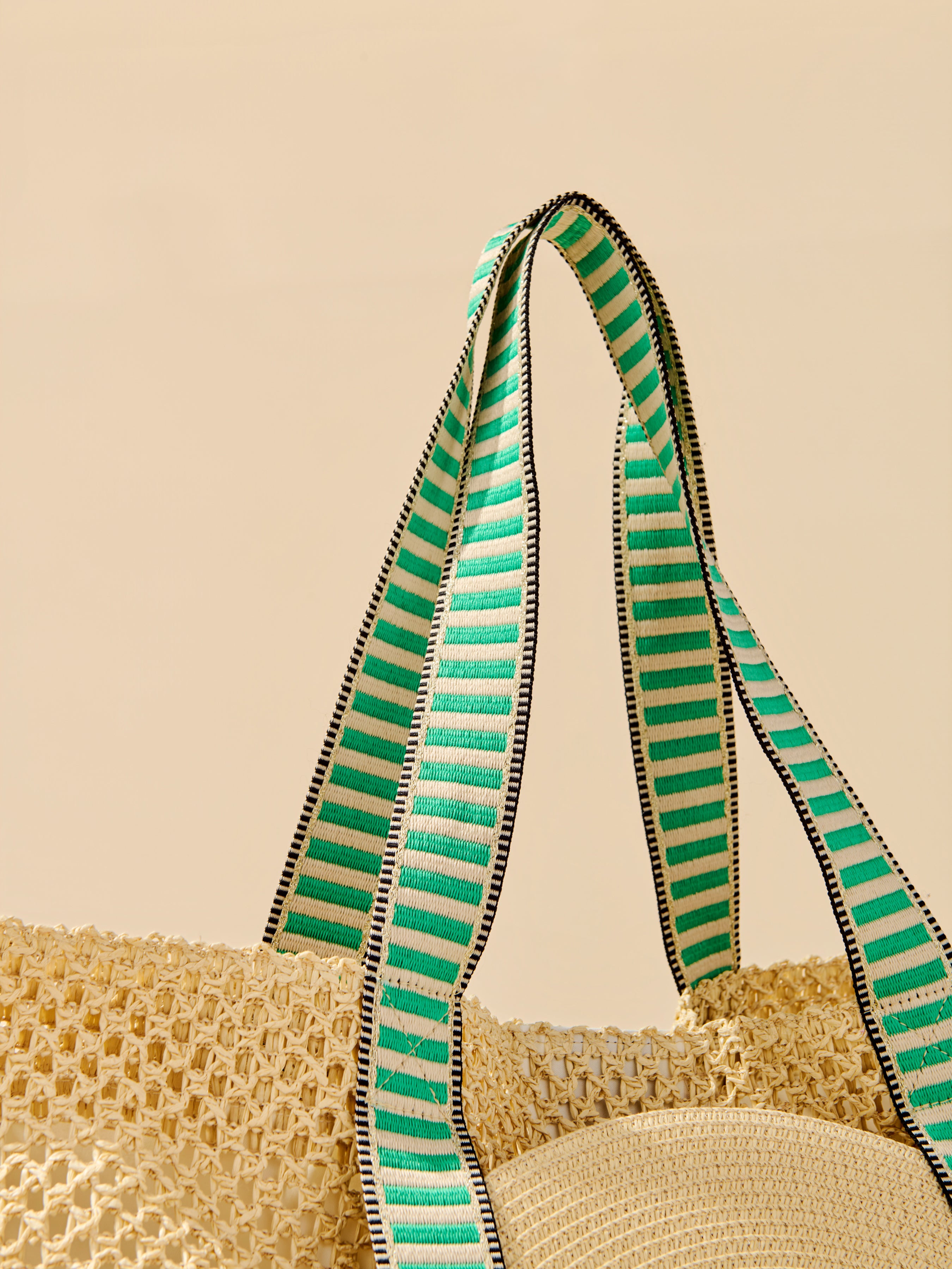 Shiraleah Dorian Tote and Hat Set GREEN