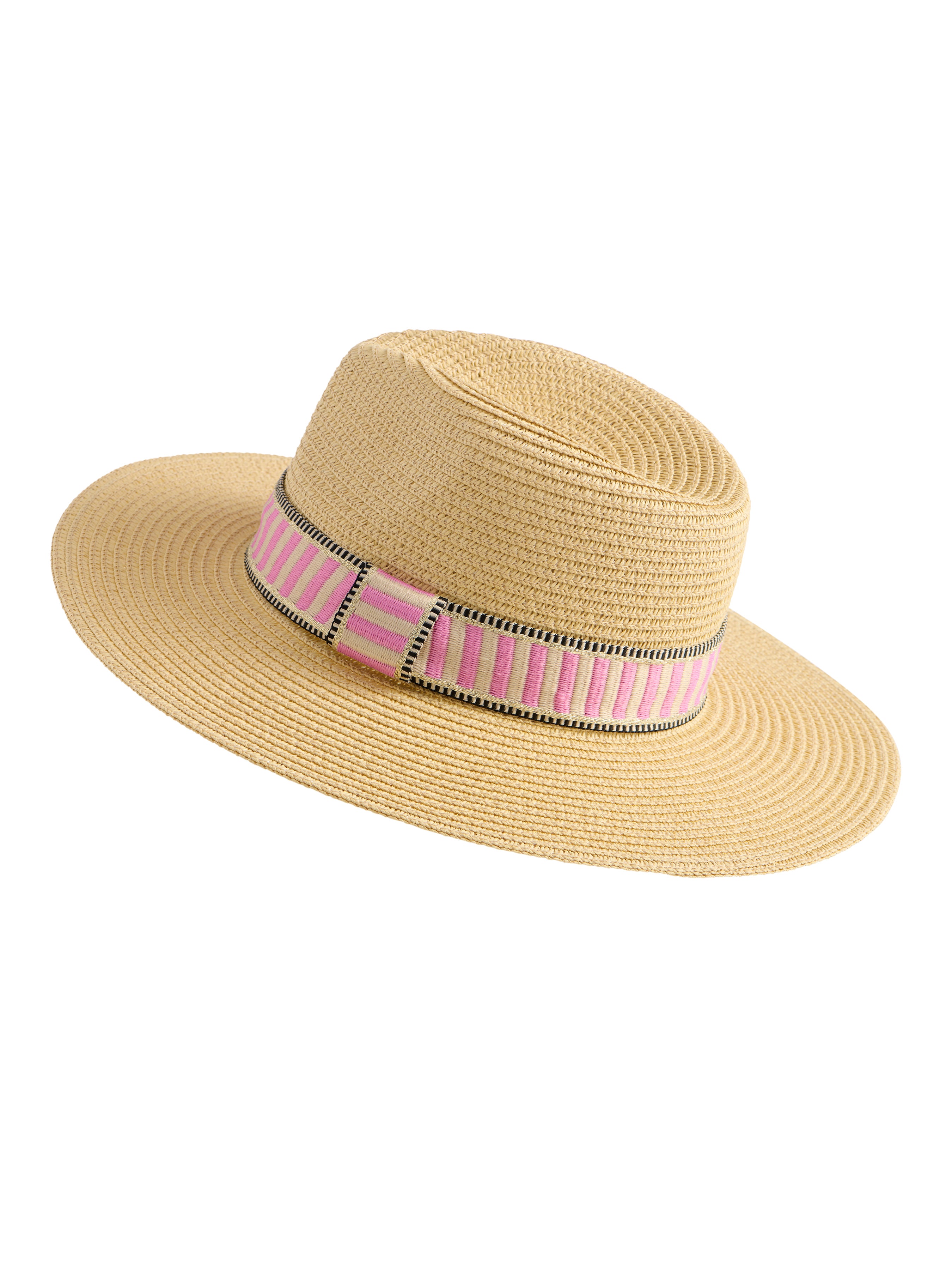 Shiraleah Dorian Tote and Hat Set PINK