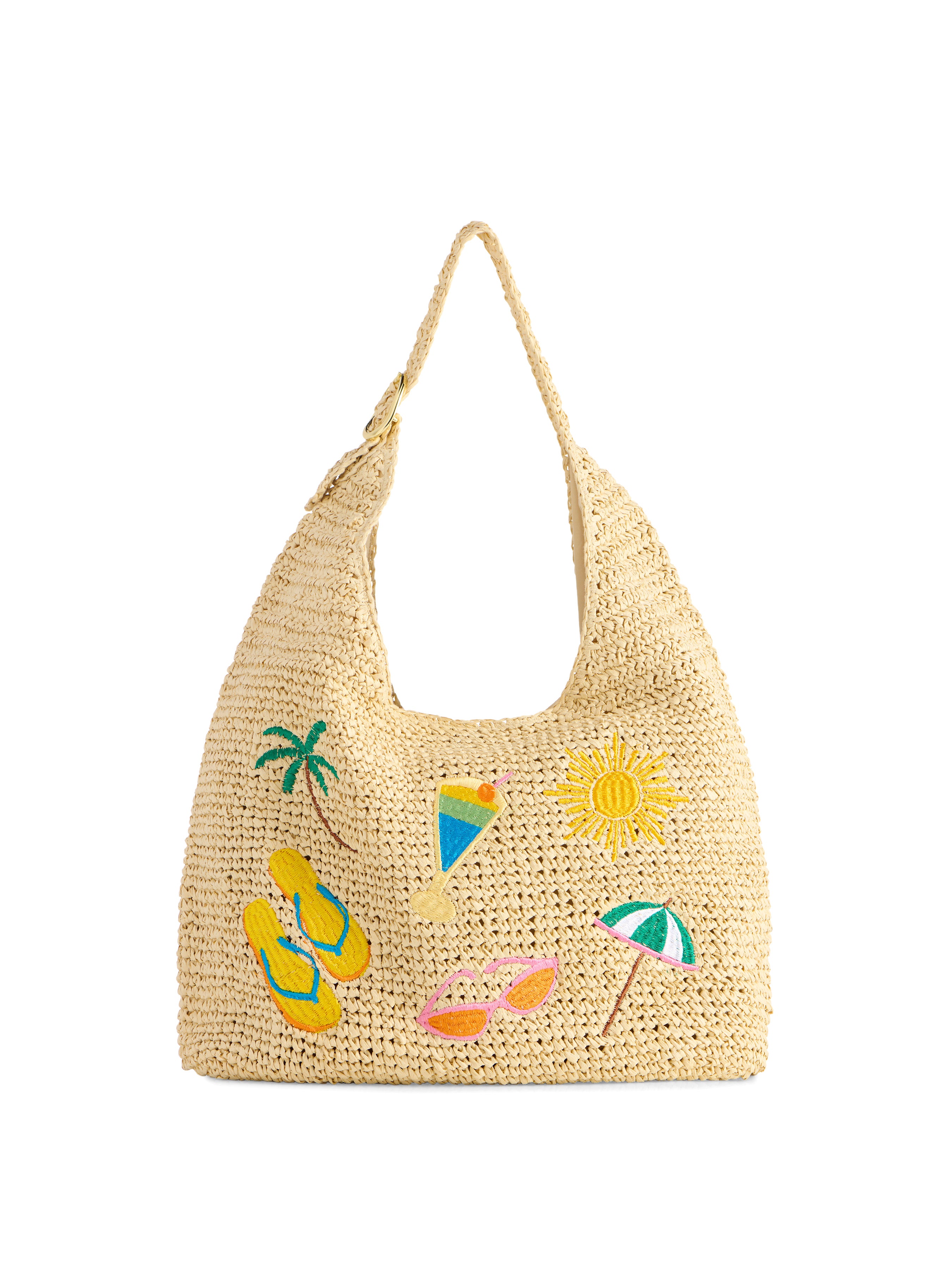 Shiraleah Cabana Slouchy Tote, Natural