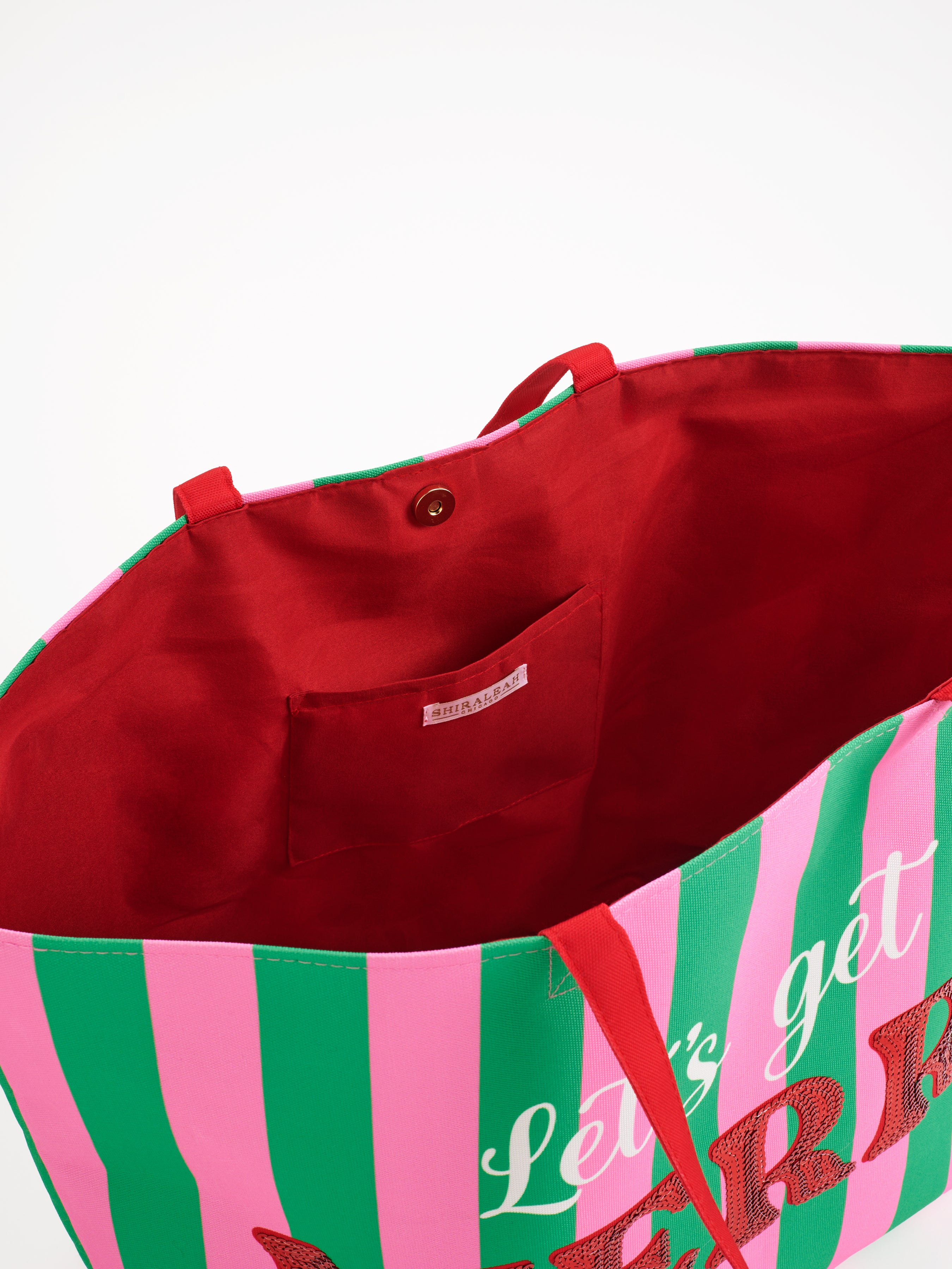 Shiraleah "Let's Get Merry" Gifting Tote, Multi
