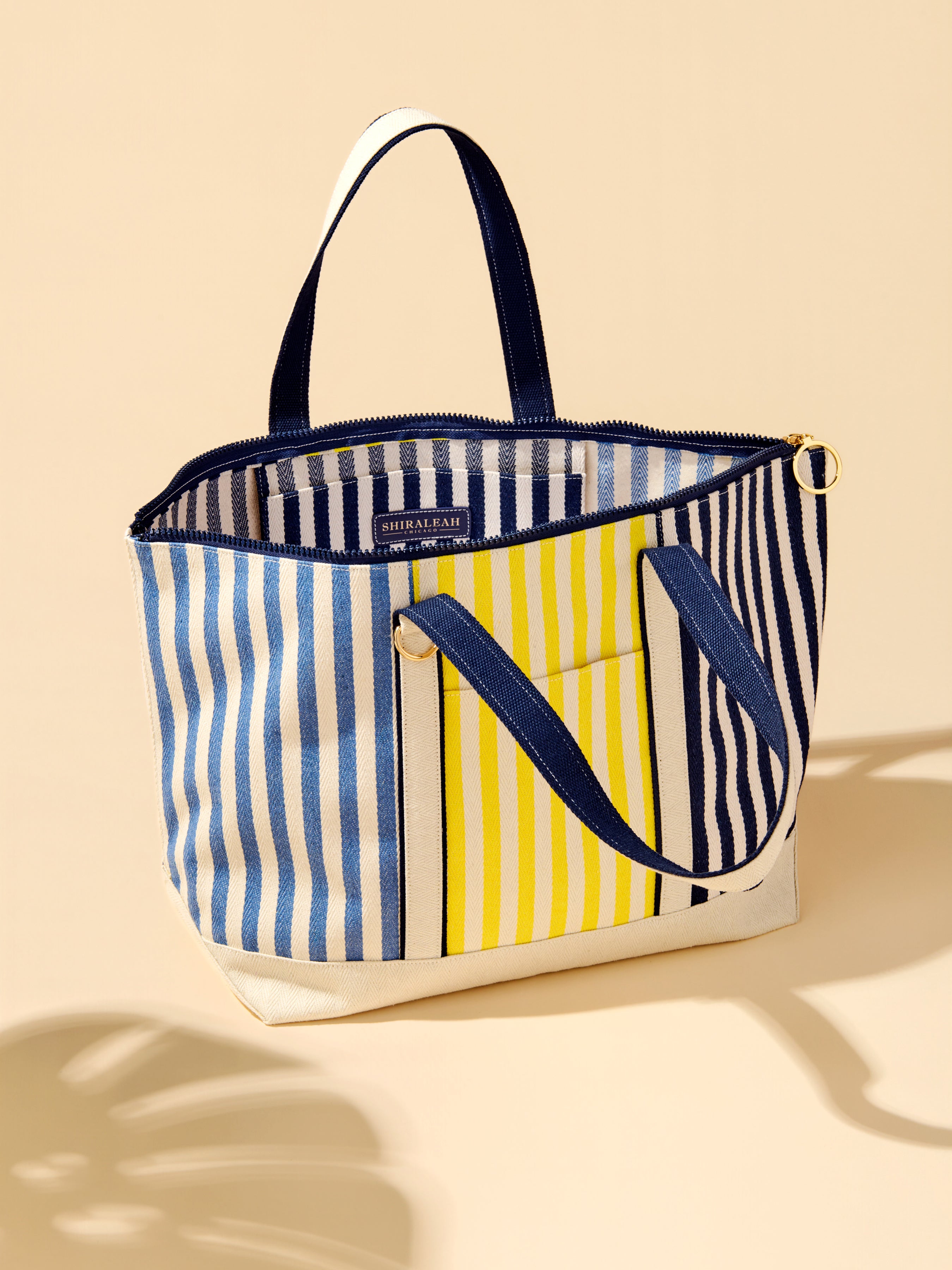 Shiraleah Port Stripe Tote BLUE