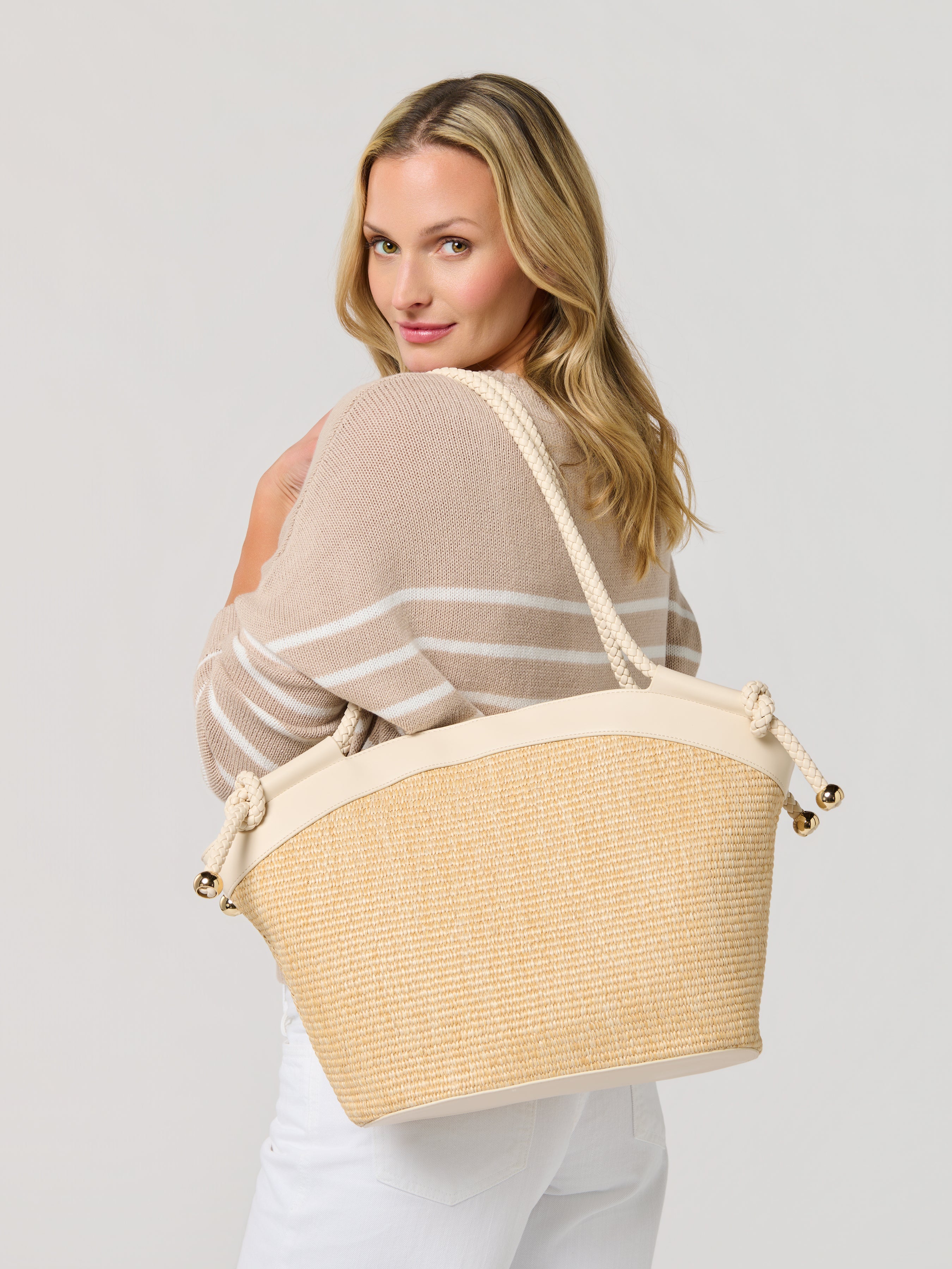 Shiraleah Gina Tote IVORY