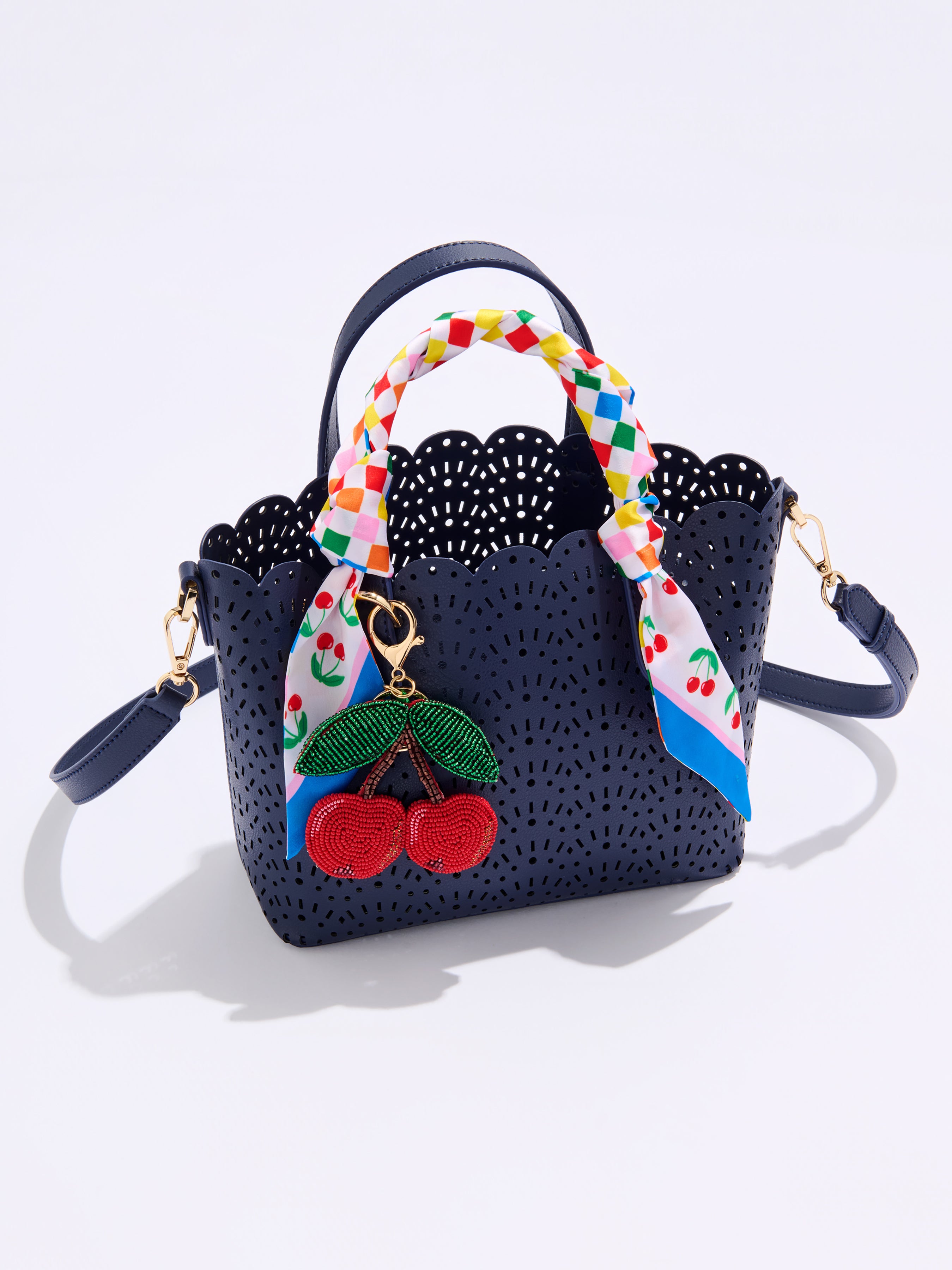 Shiraleah Lola Mini Tote NAVY