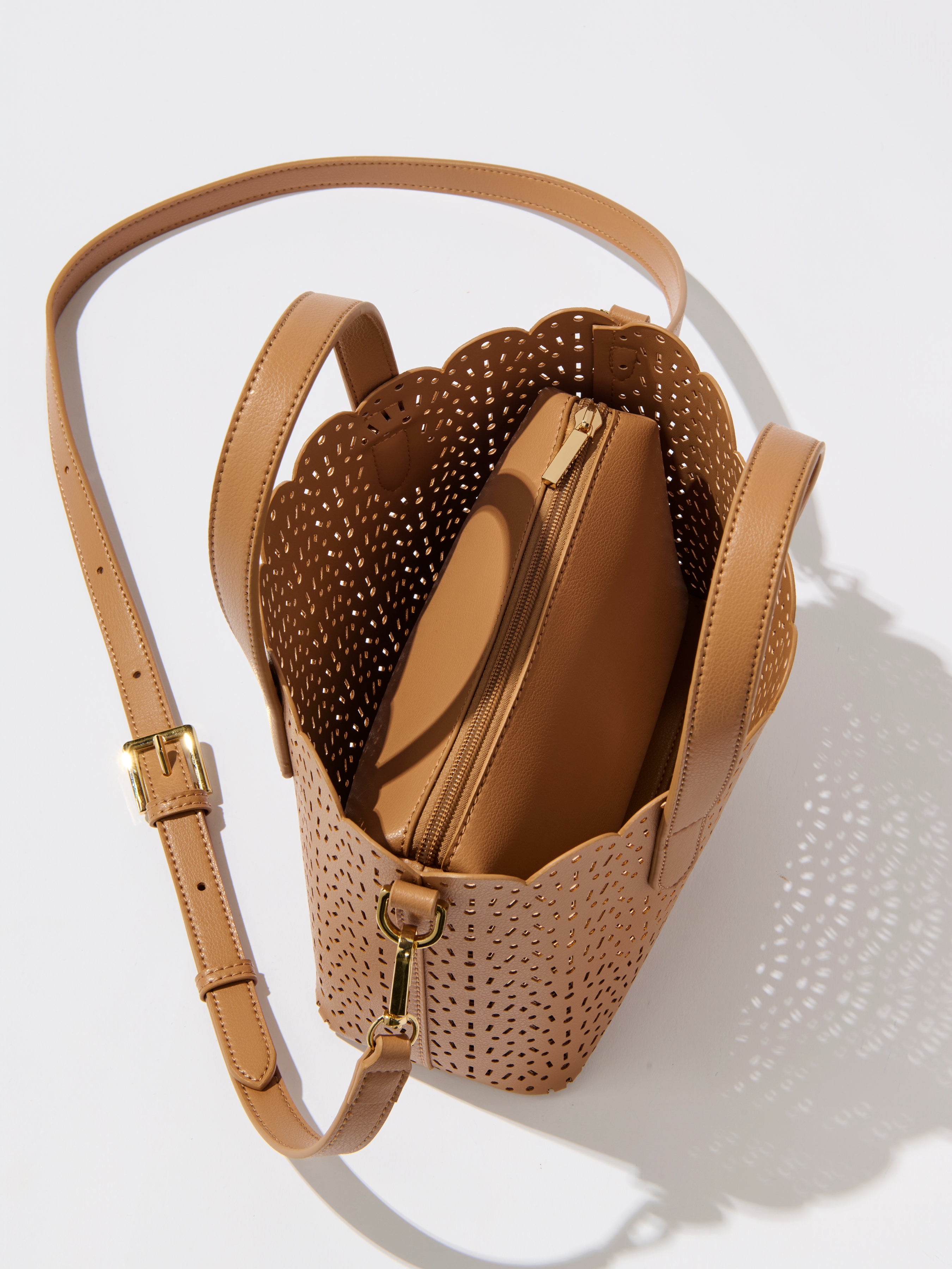 Shiraleah Lola Mini Tote TAN