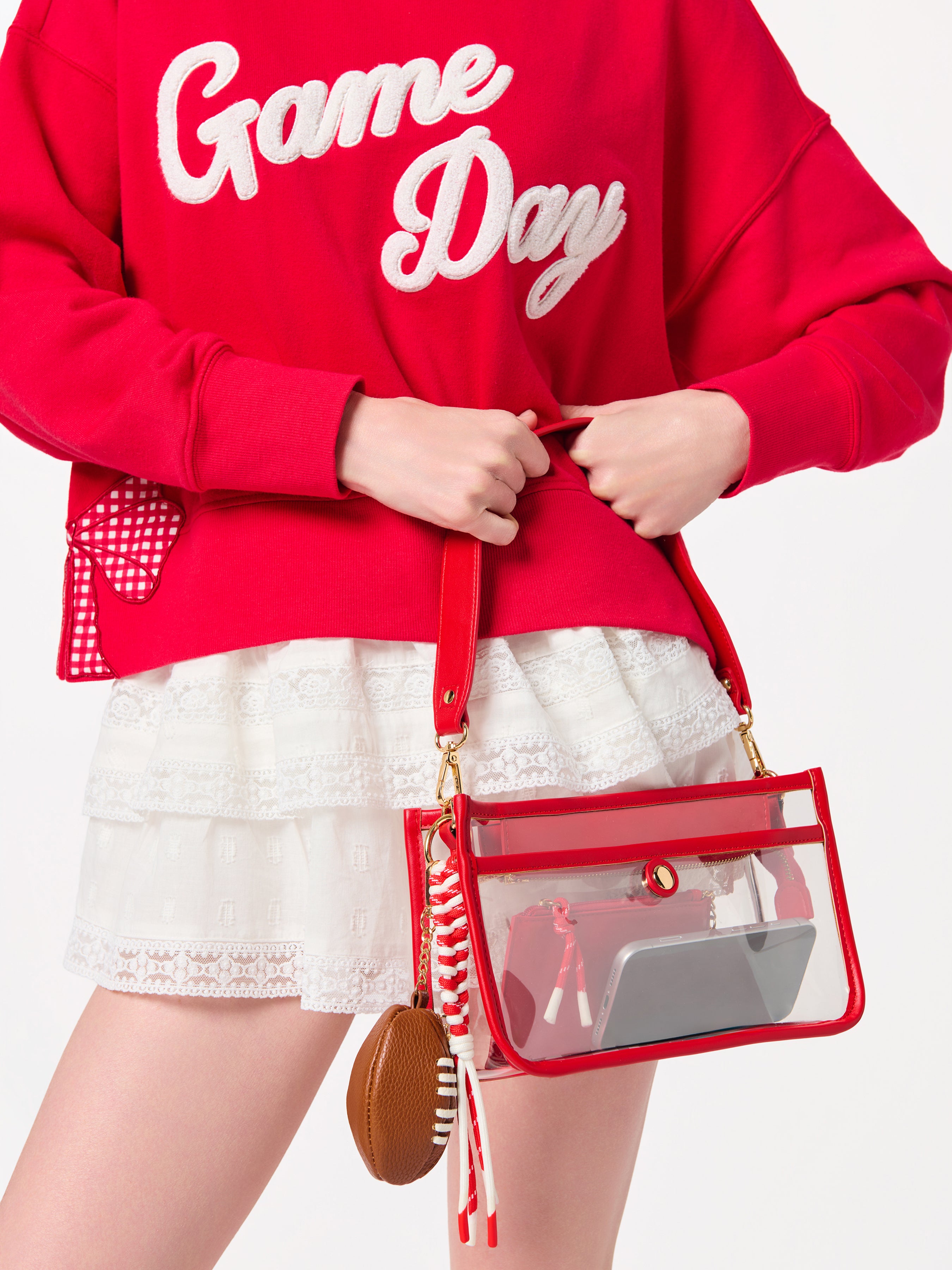 Shiraleah Spectator Shoulder Bag RED / OS
