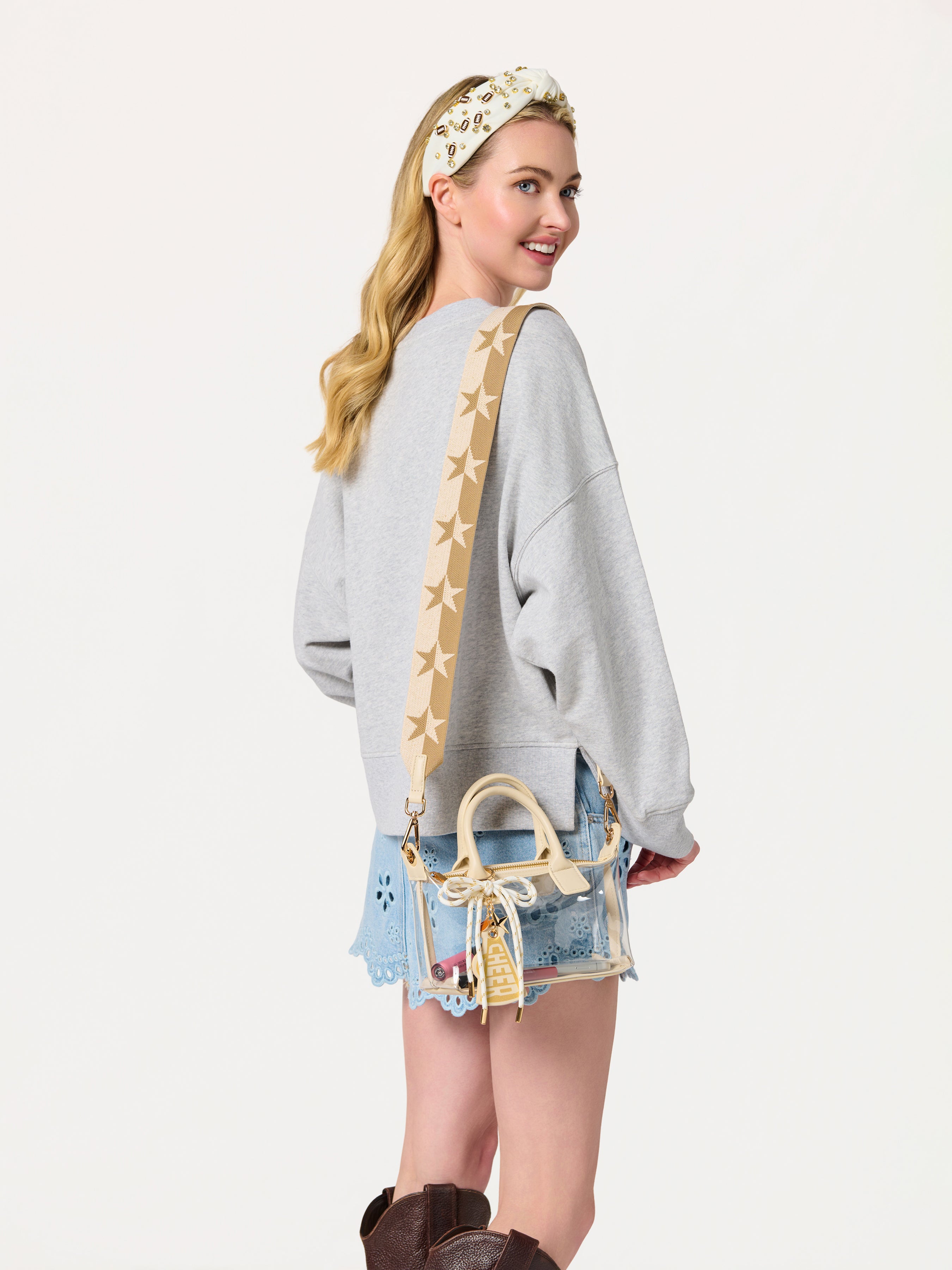 Shiraleah Spectator Top Handle Cross-Body IVORY / OS