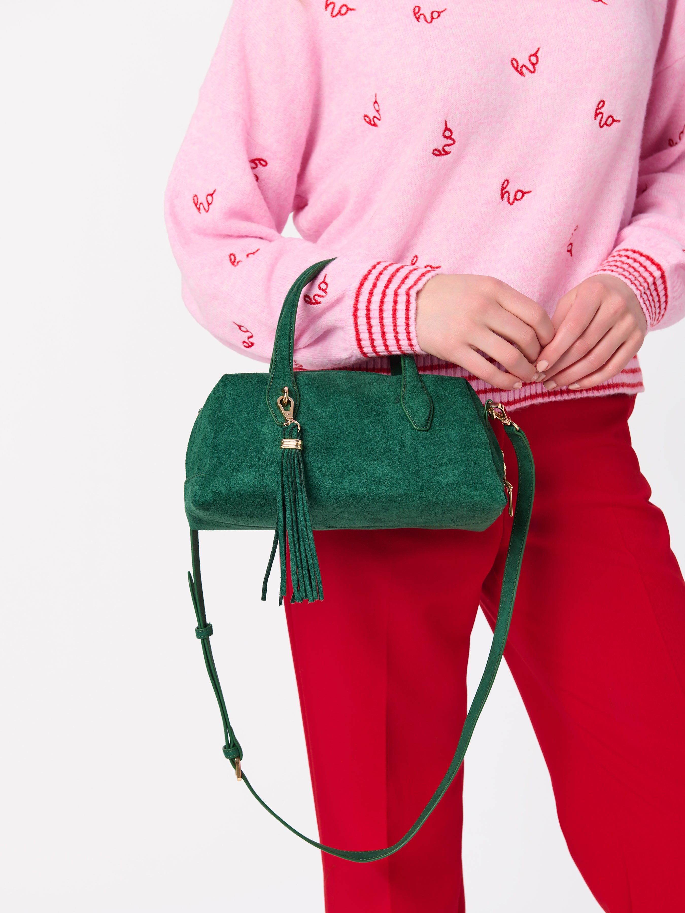 Shiraleah Kylie Mini Bowler Bag EMERALD / OS