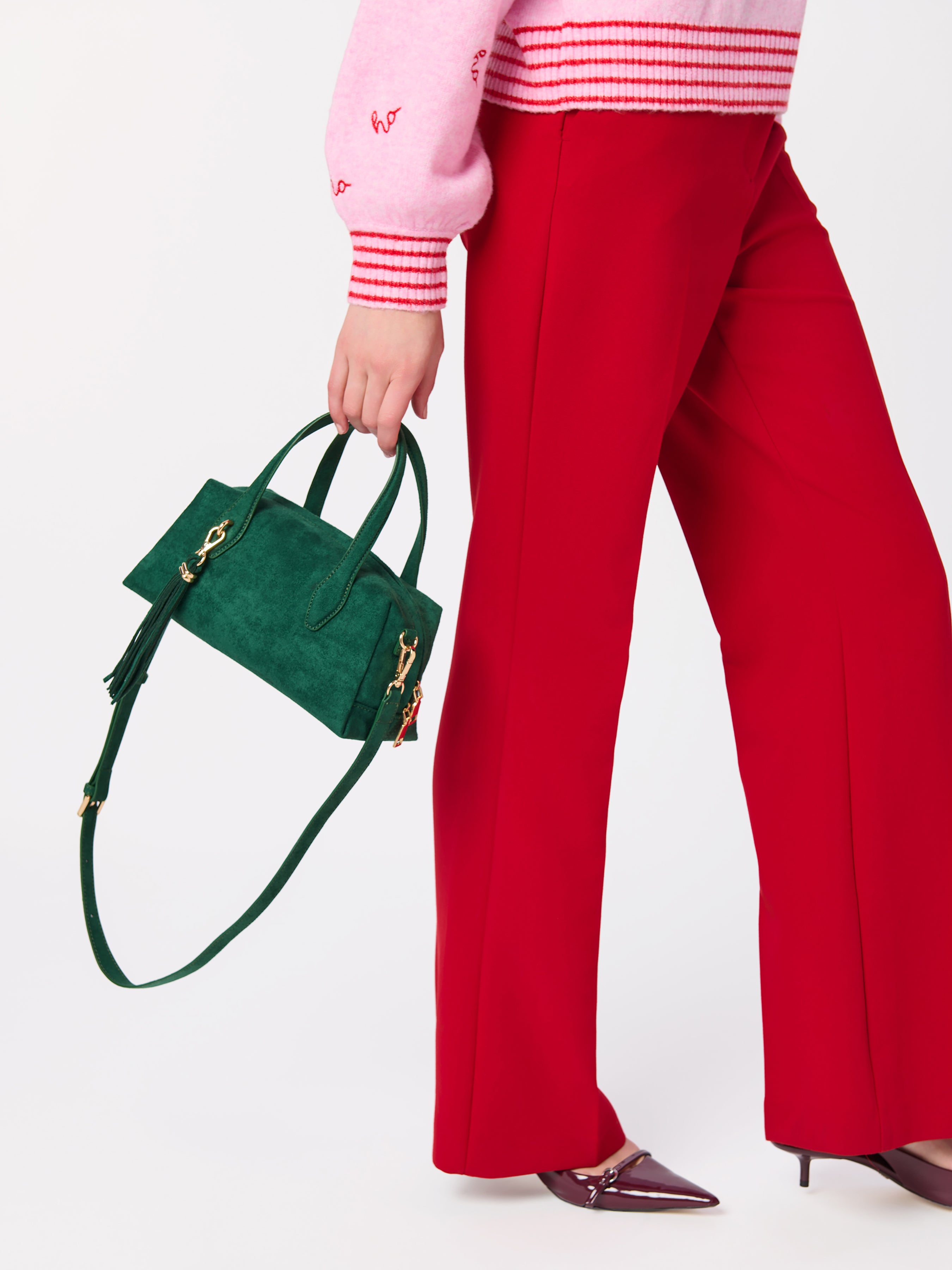Shiraleah Kylie Mini Bowler Bag EMERALD / OS