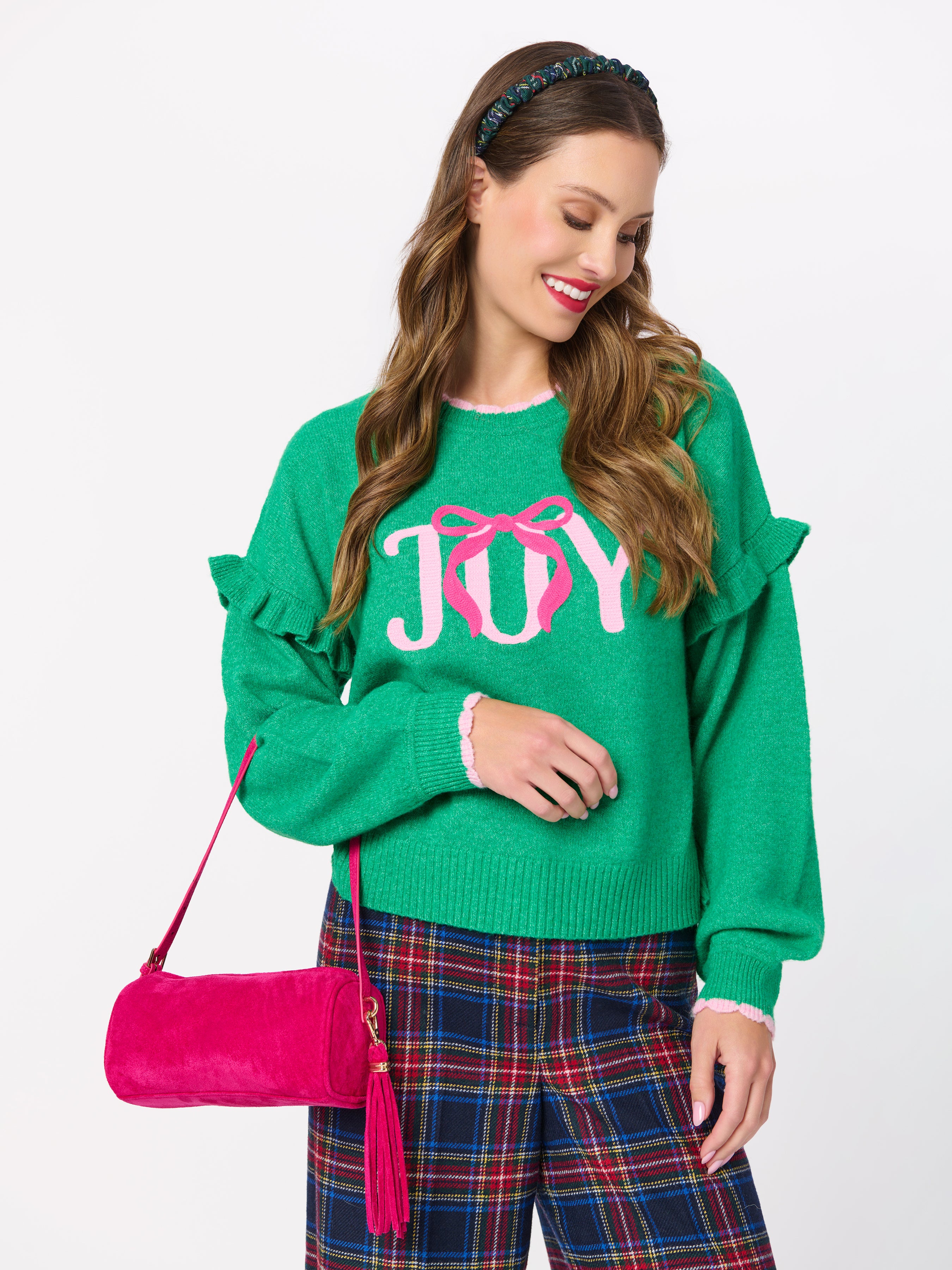 Shiraleah Kylie Barrel Shoulder Bag MAGENTA / OS