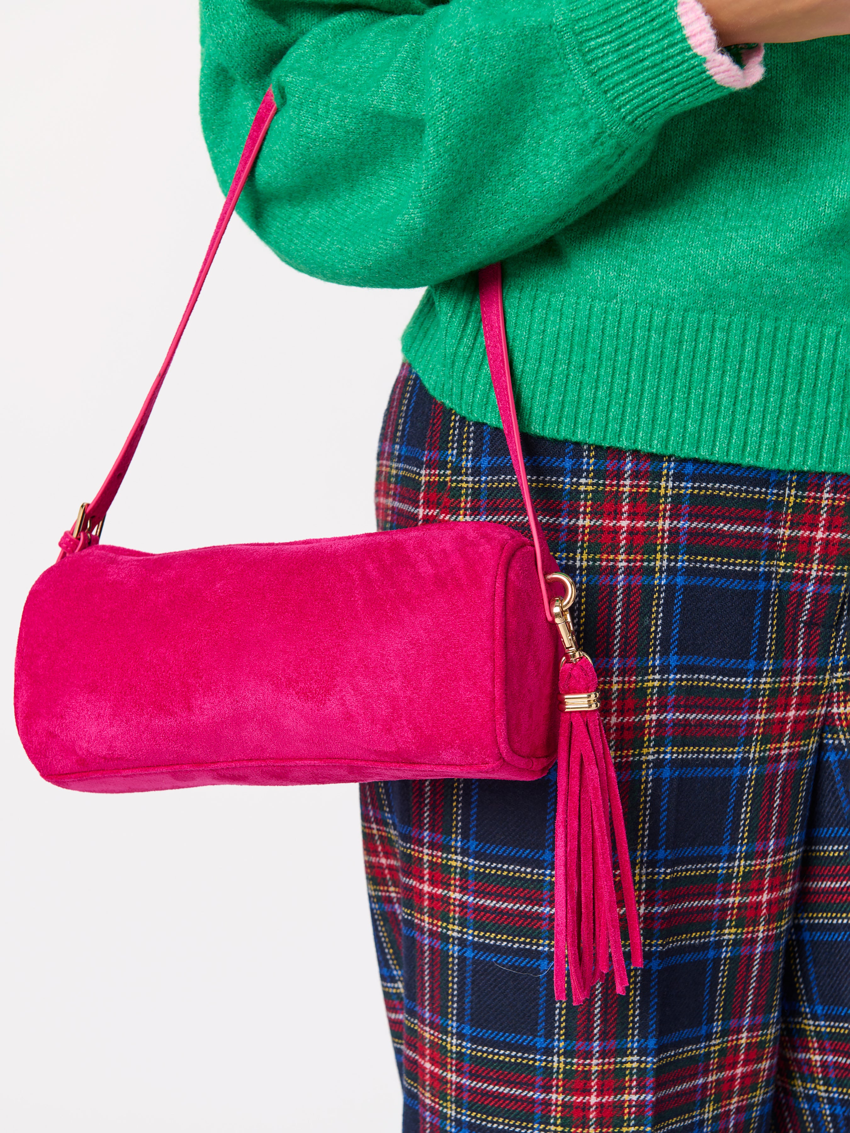 Shiraleah Kylie Barrel Shoulder Bag MAGENTA / OS