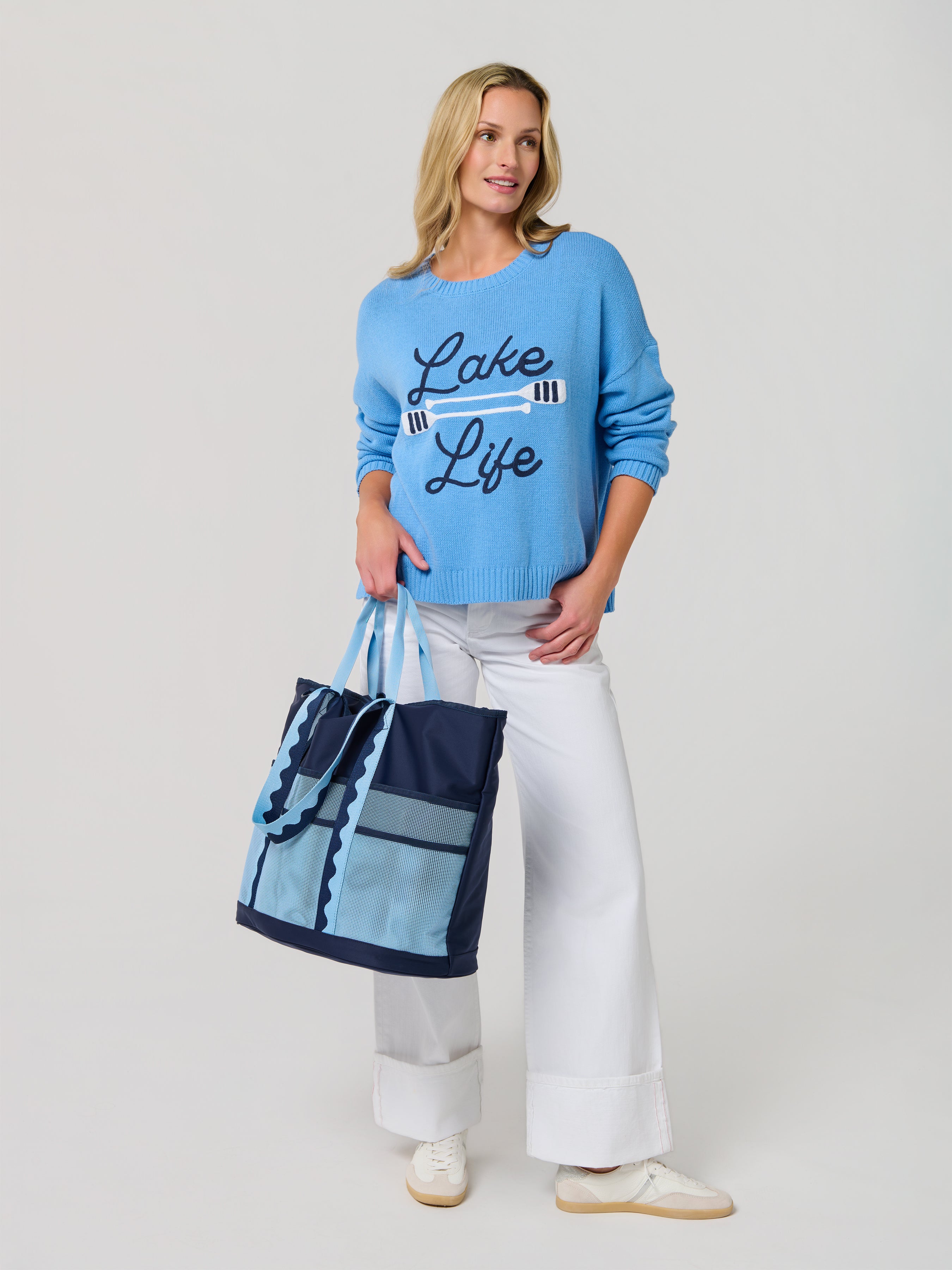 Shiraleah Camden Neoprene Tote NAVY