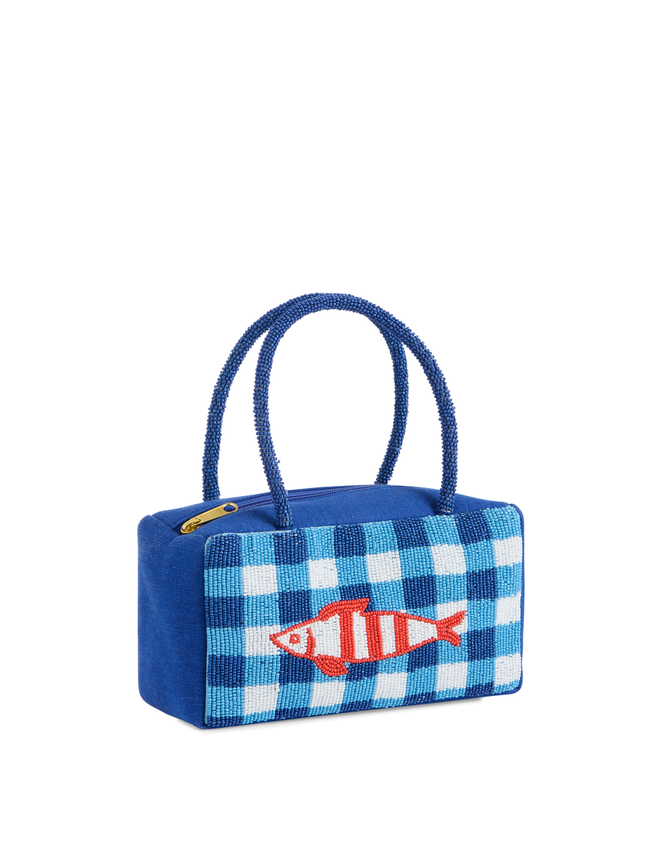 Shiraleah Beaded Fish Mini Bag, Blue