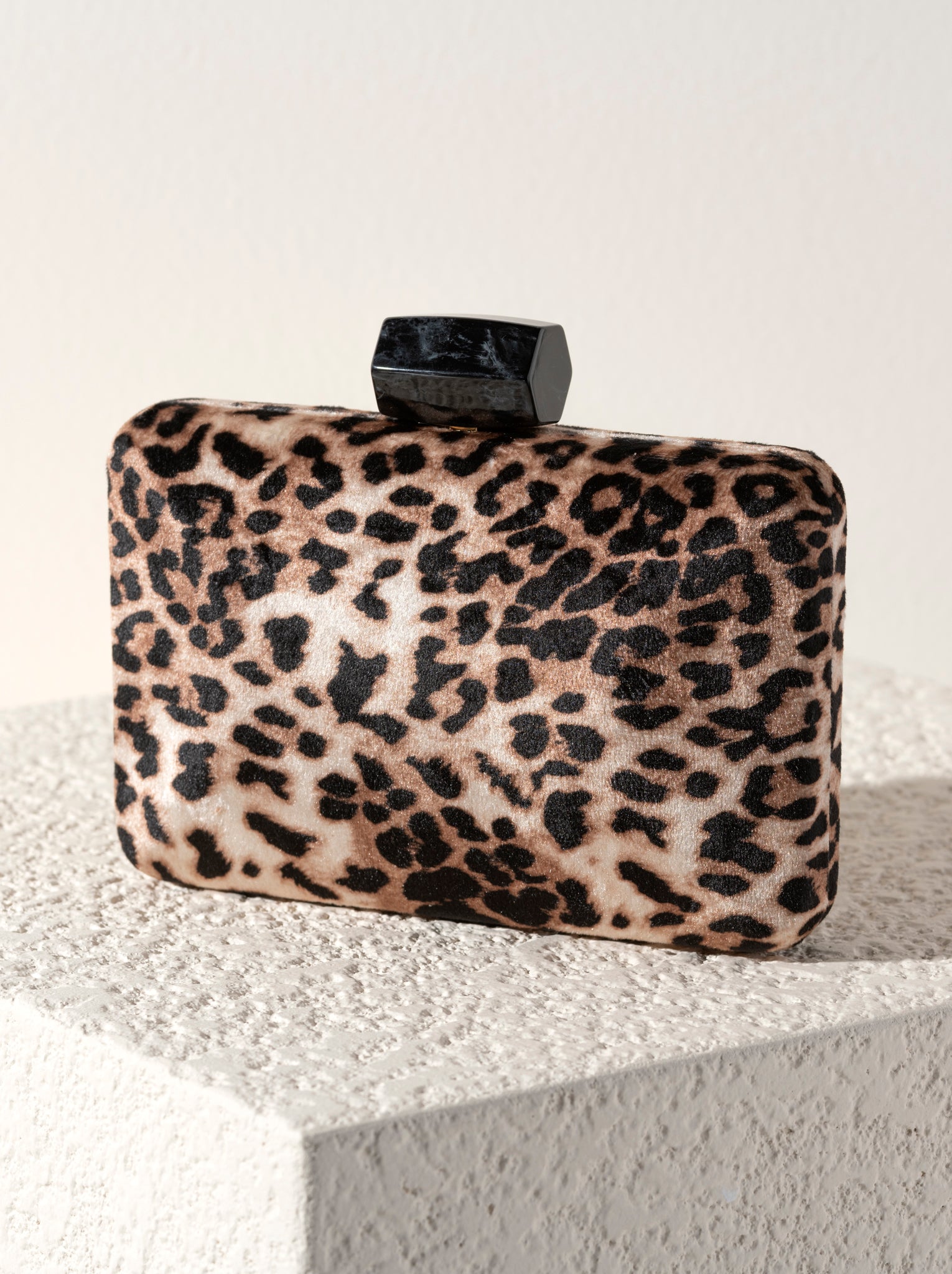 Shiraleah Destiny Leopard Minaudiere Clutch, Multi