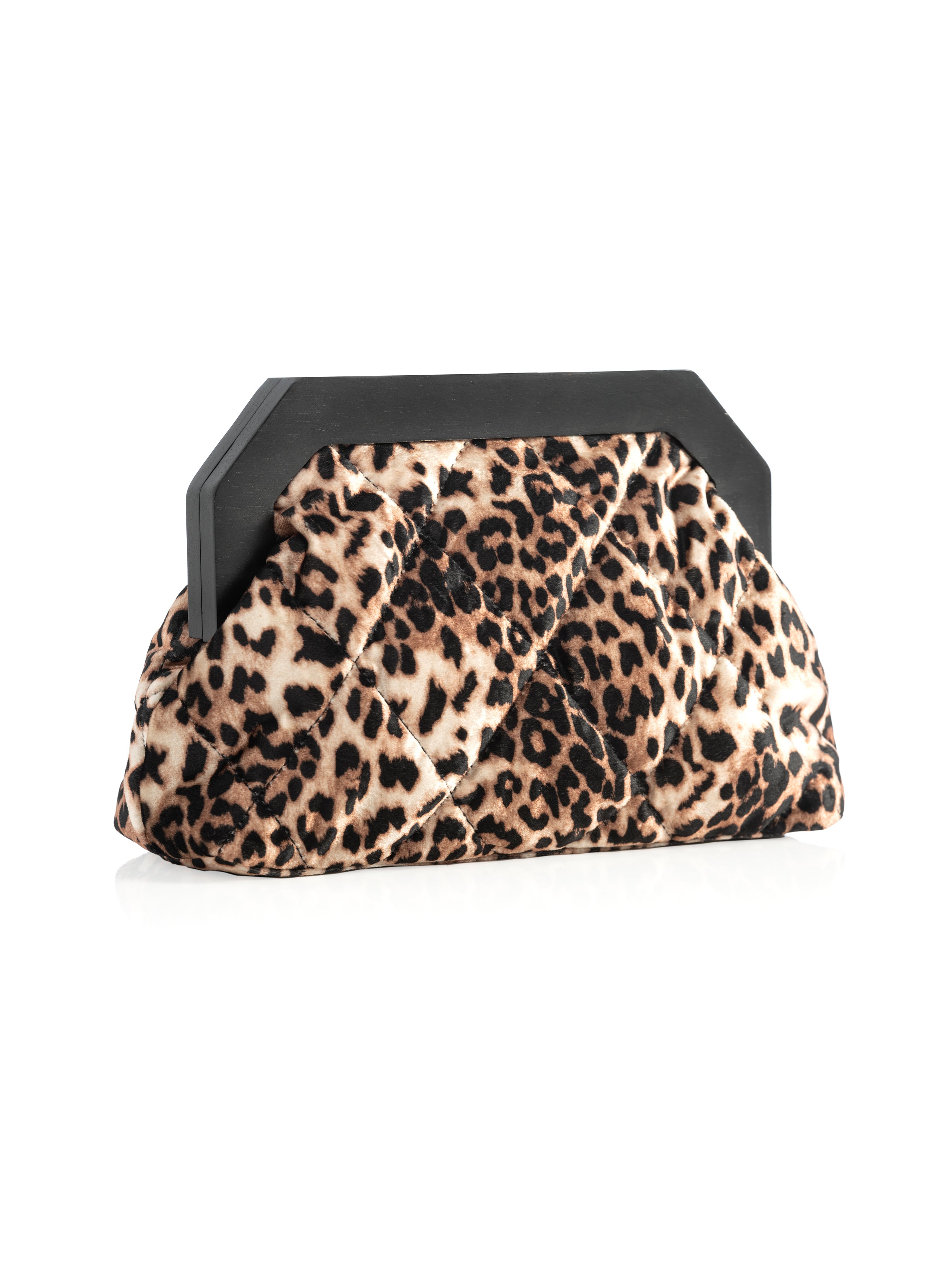 Shiraleah Bailey Quilted Leopard Clutch, Multi
