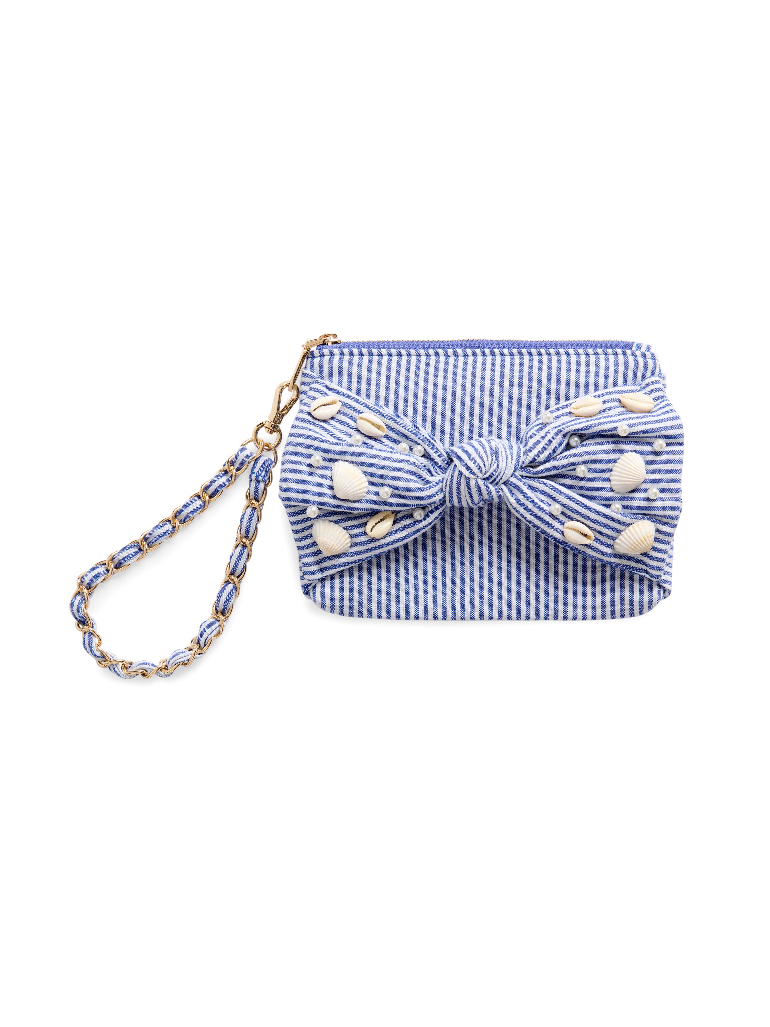 Shiraleah Shelly Bow Wristlet BLUE