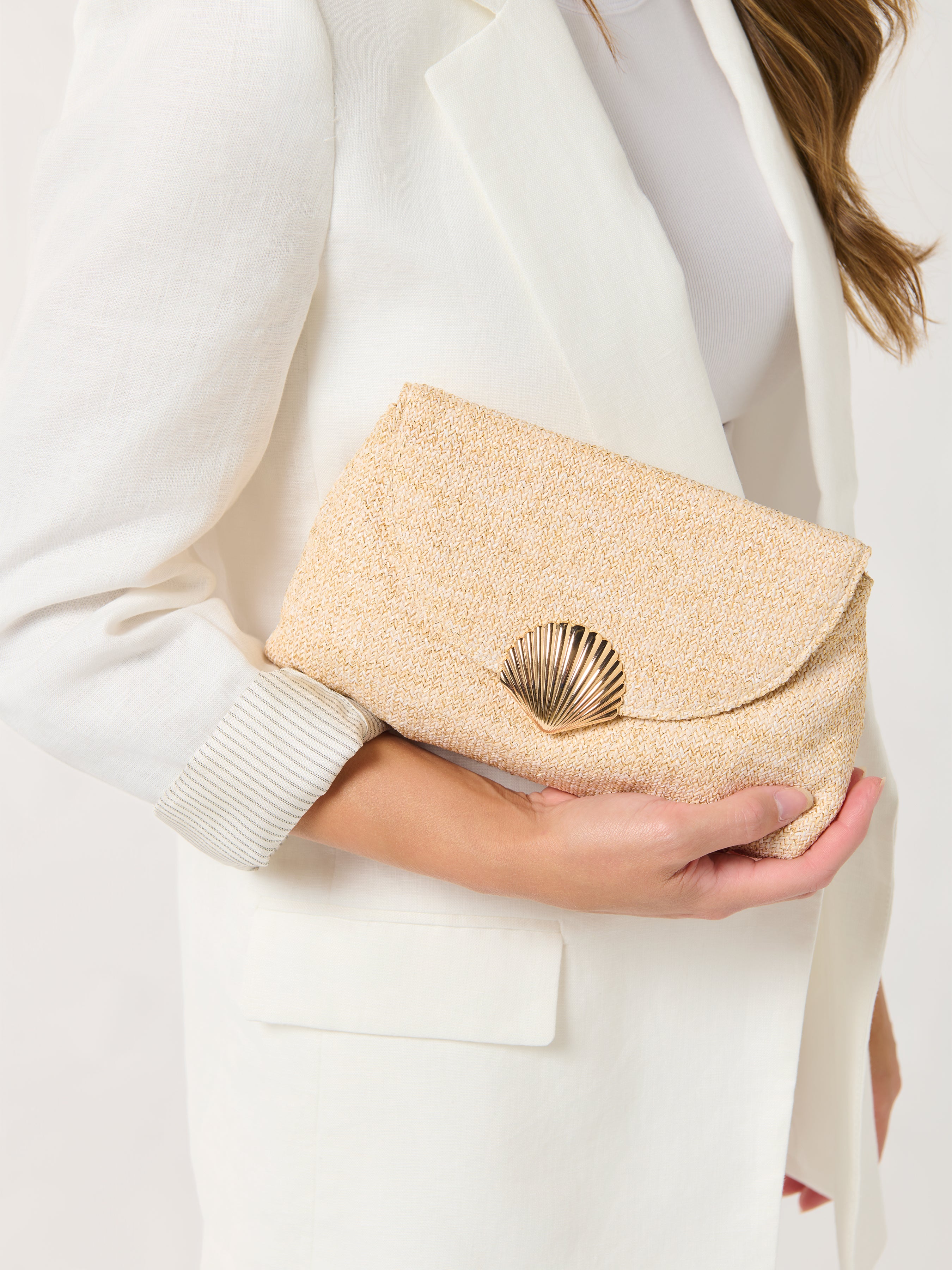 Shiraleah Kaia Clutch IVORY