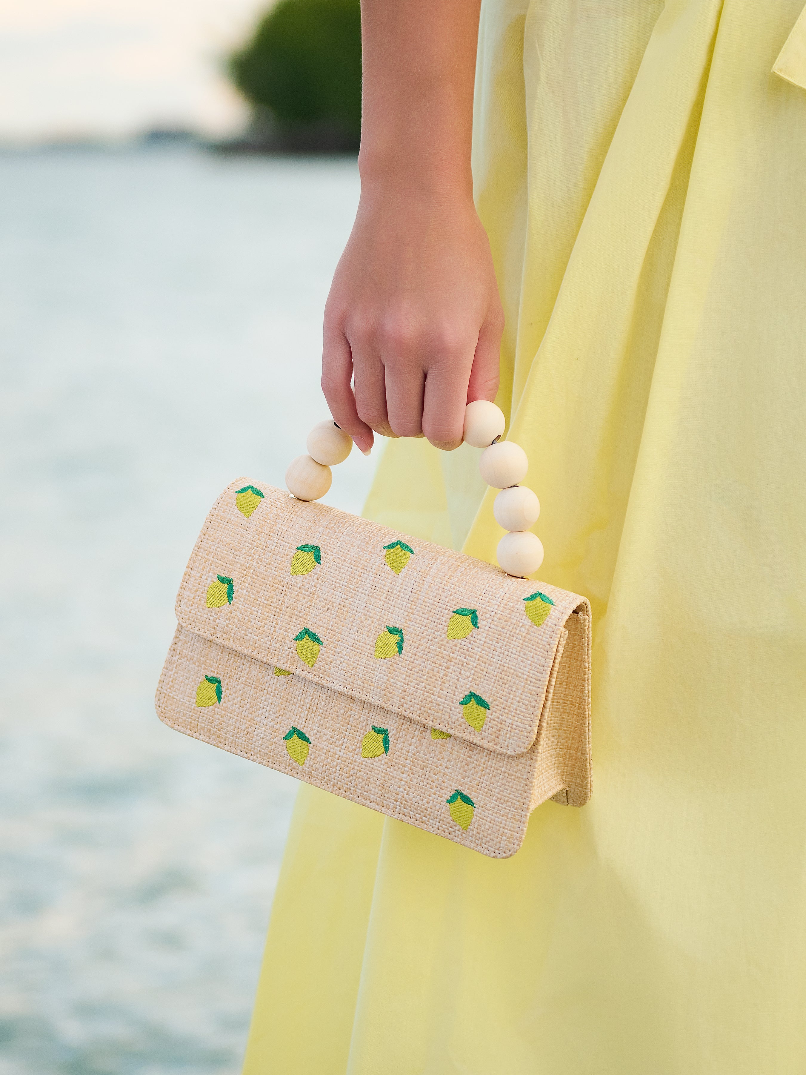 Shiraleah Lemon Mini Bag, Natural