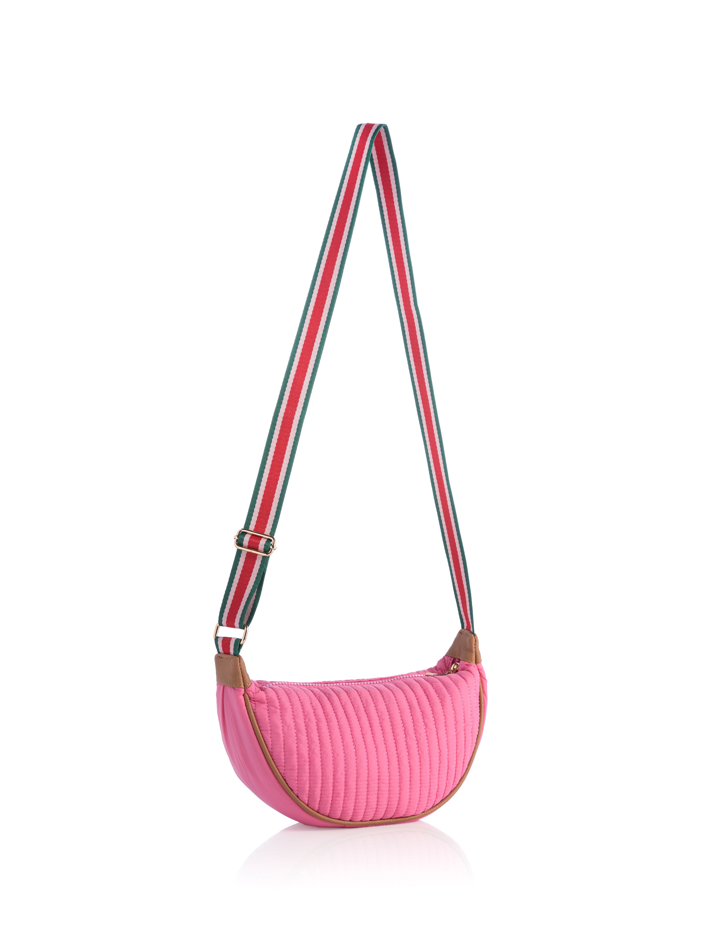 Shiraleah Ezra Quilted Nylon Sling Cross-Body, Pink
