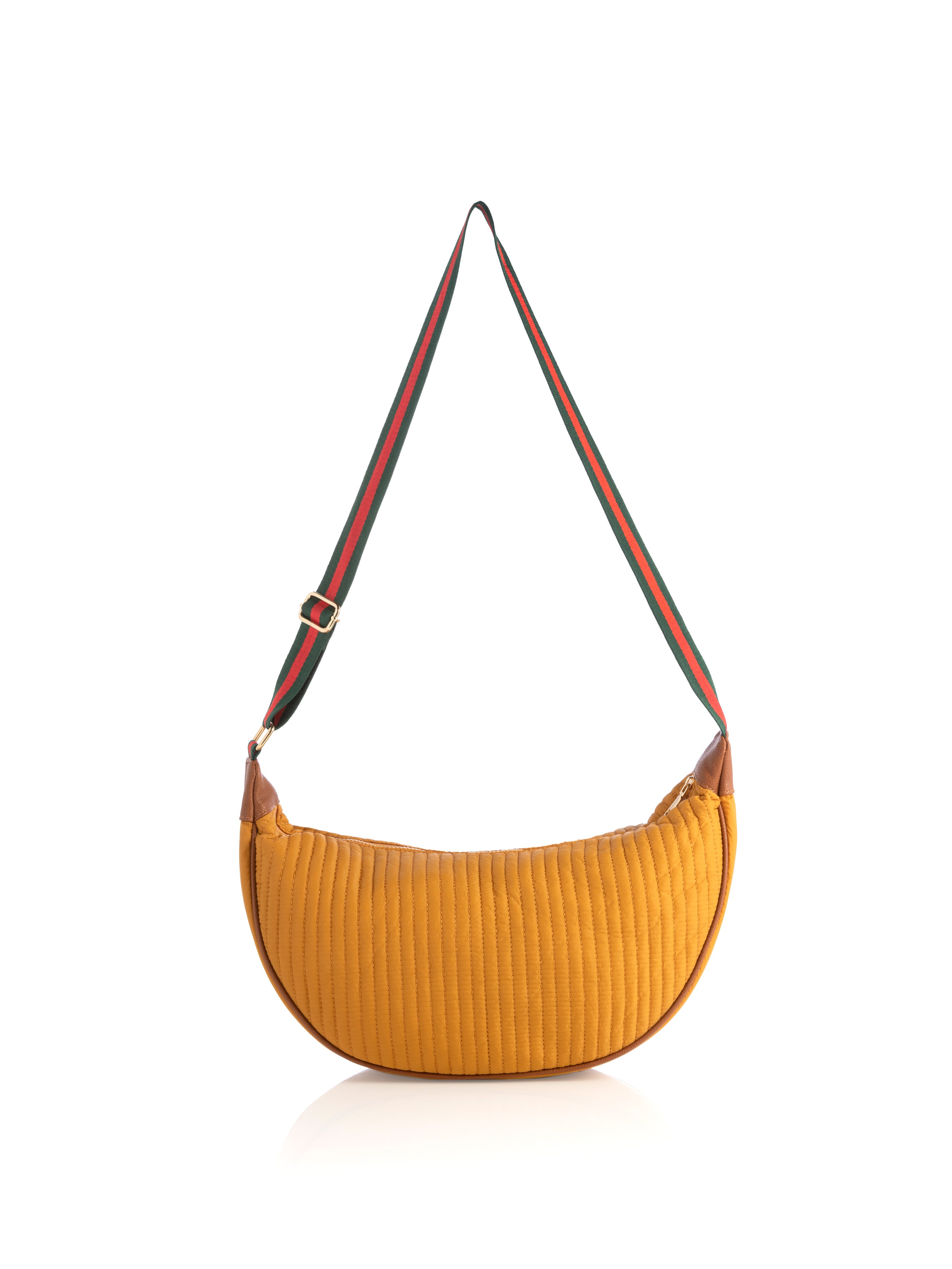 Shiraleah Ezra Quilted Nylon Large Cross-Body, Honey