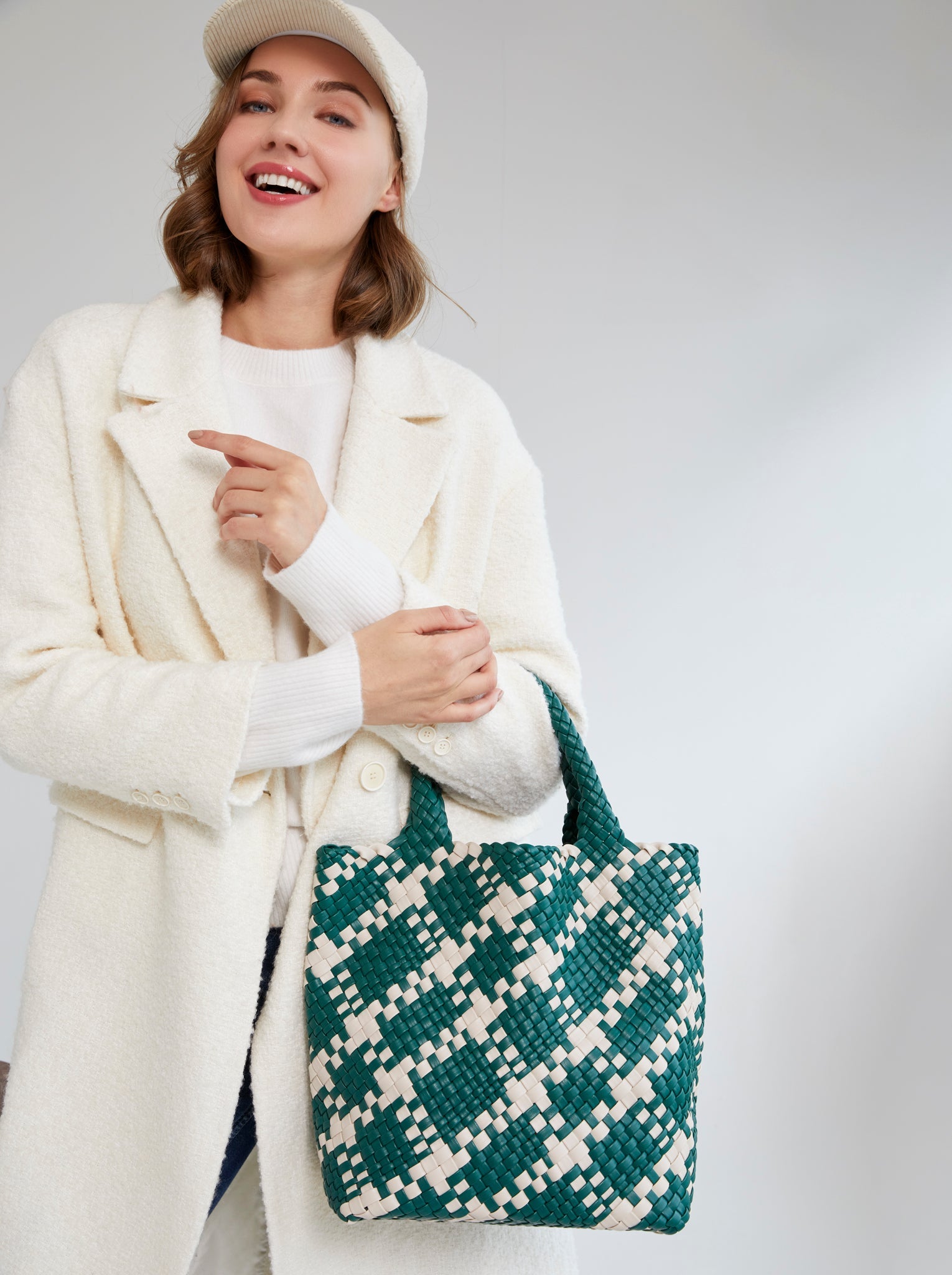 Shiraleah Blythe Plaid Mini Tote, Hunter