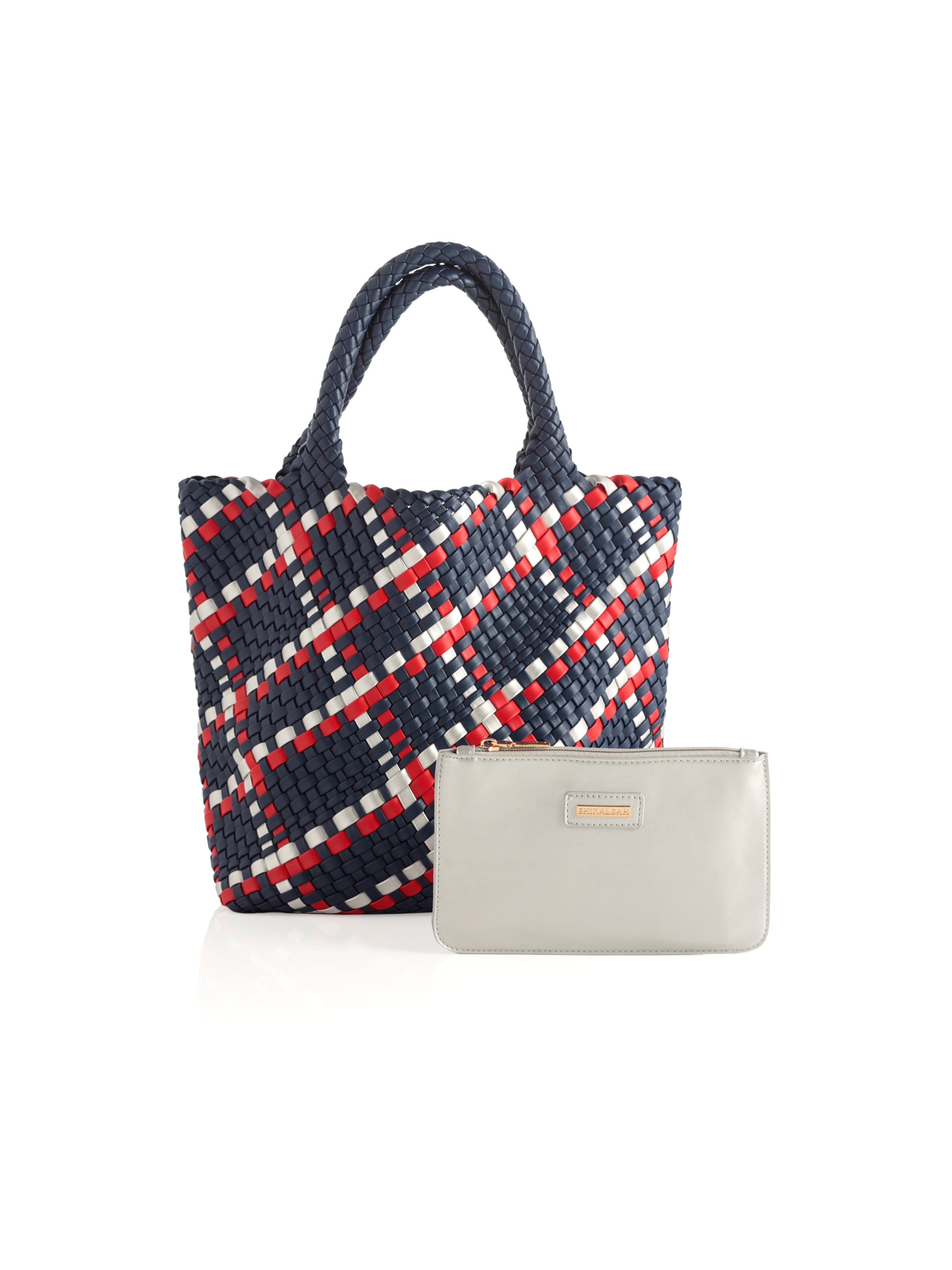 Shiraleah Blythe Plaid Mini Tote, Blue