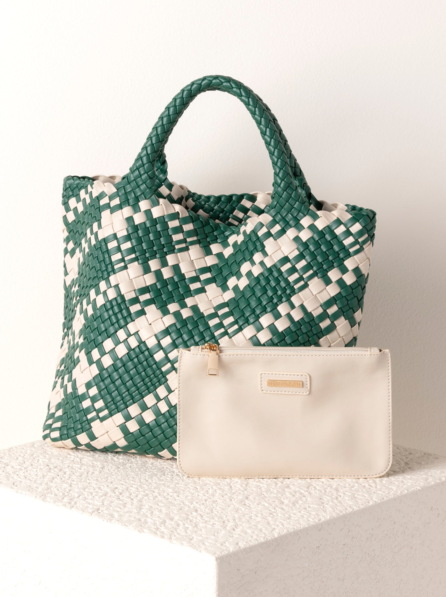 Shiraleah Blythe Plaid Mini Tote, Hunter