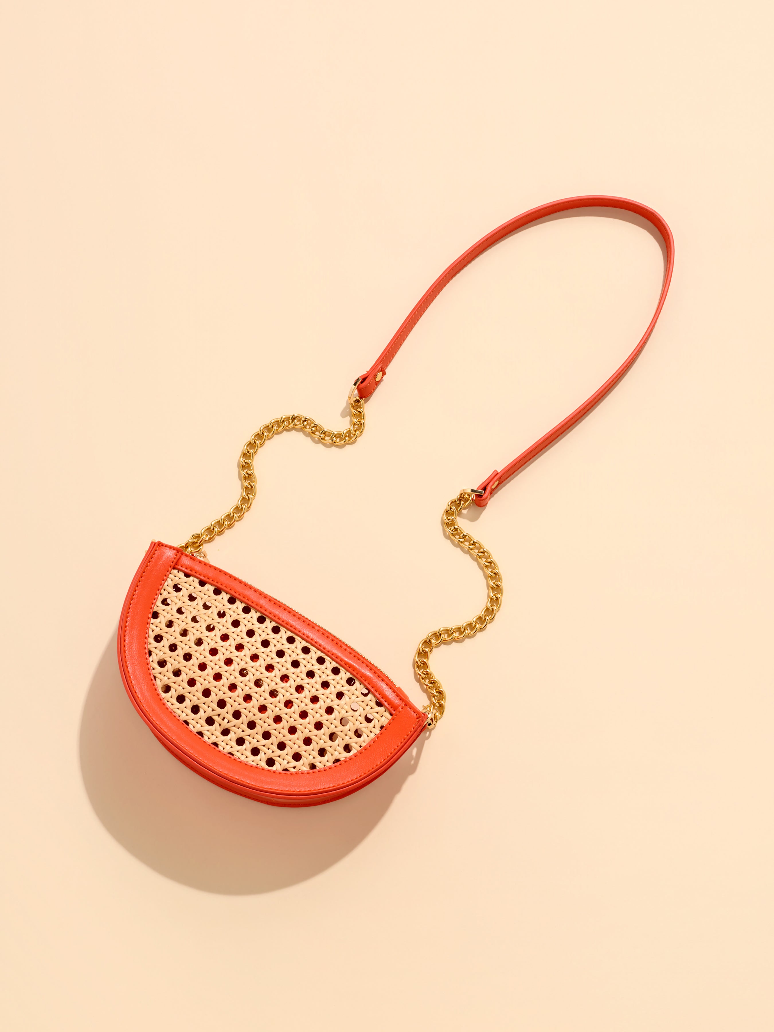 Shiraleah Lyra Crescent Cross-Body/Wristlet ORANGE