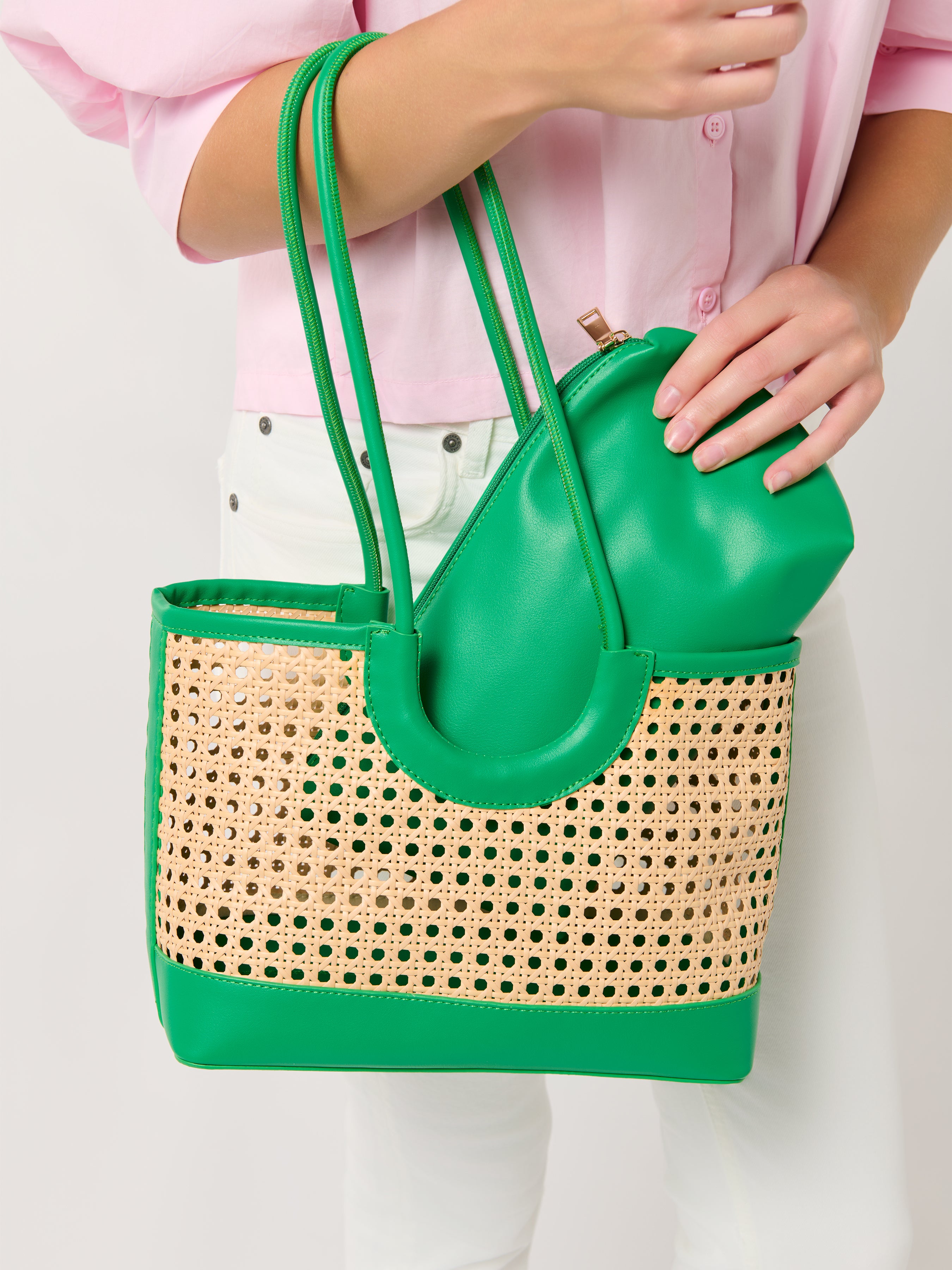 Shiraleah Lyra Mini Tote GREEN