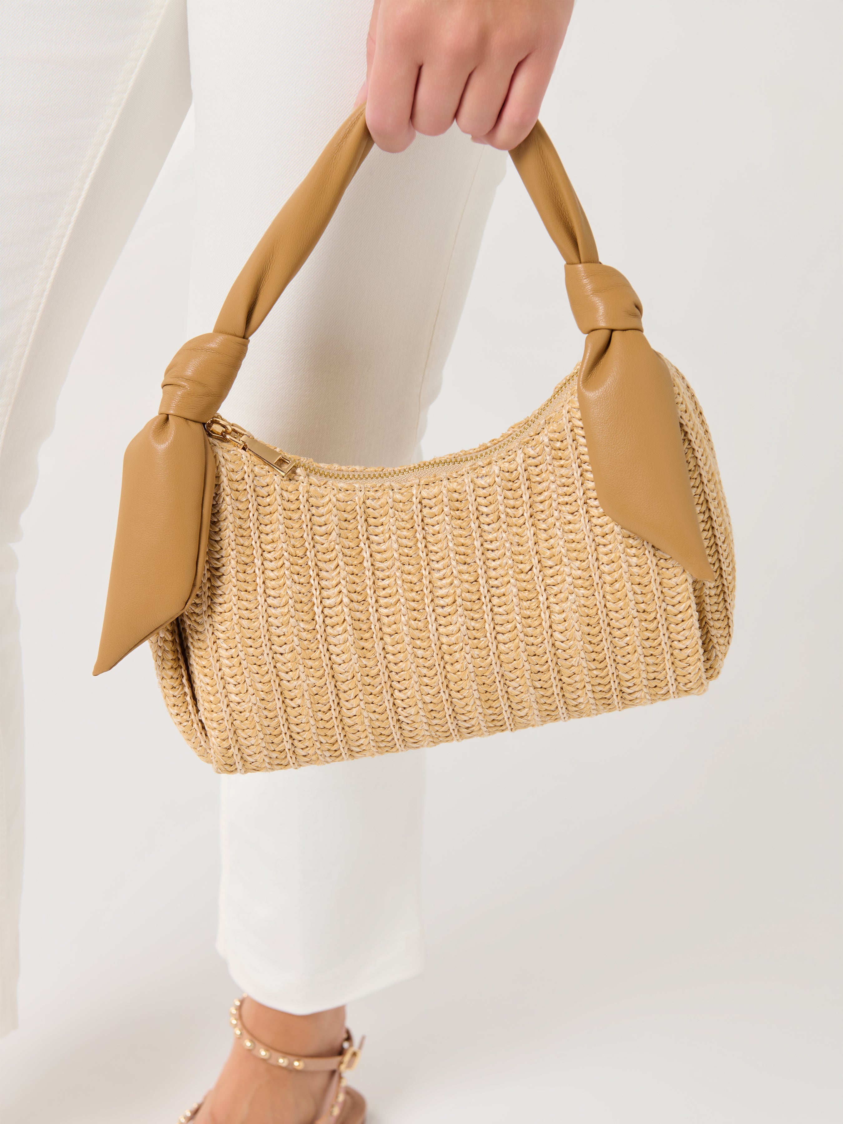 Shiraleah Riley Top Handle Bag TAN