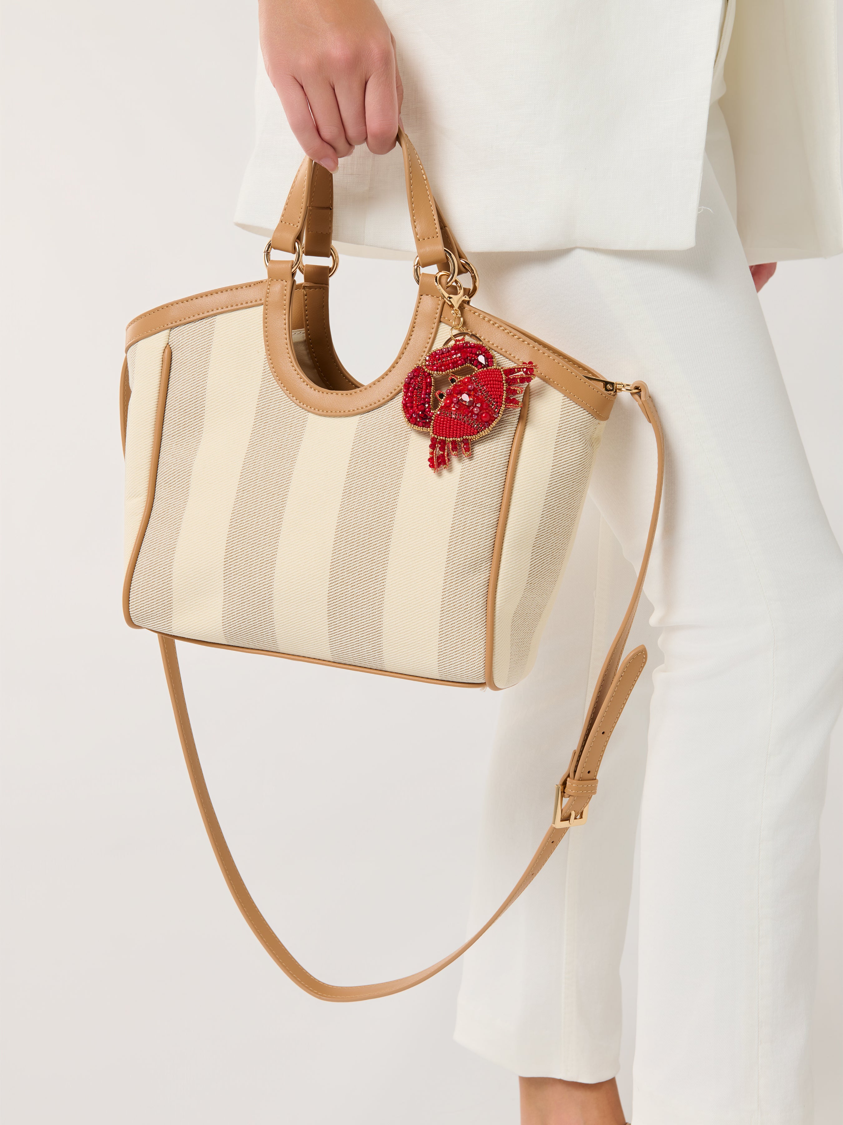 Shiraleah Positano Mini Tote TAN