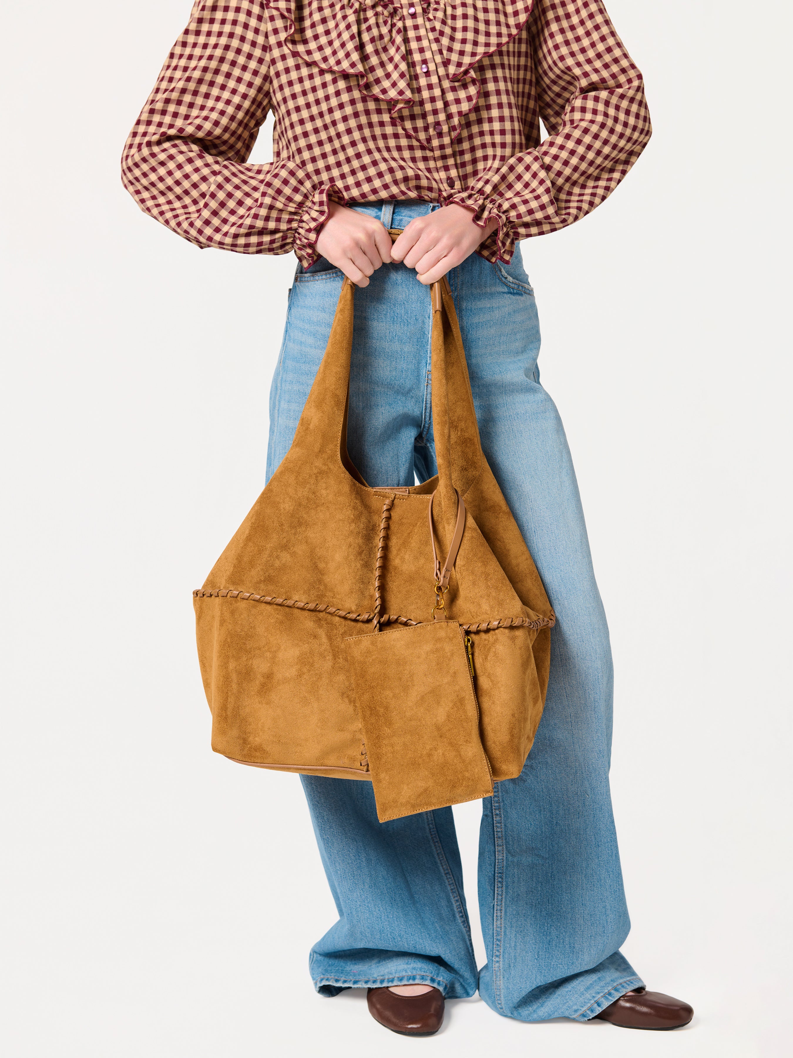 Shiraleah Paige Slouchy Tote SADDLE / OS