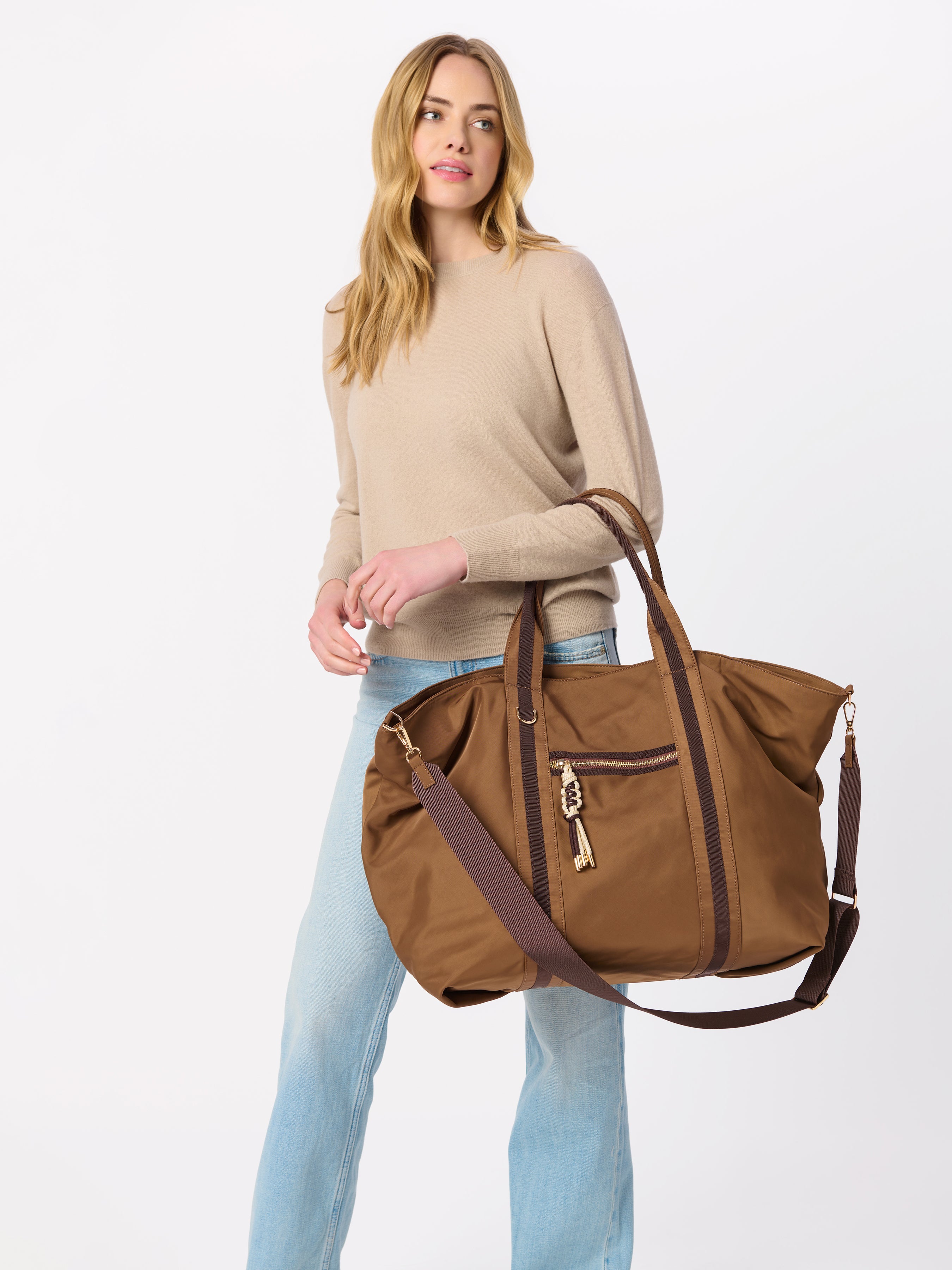 Shiraleah Jet Travel Tote MOCHA / OS