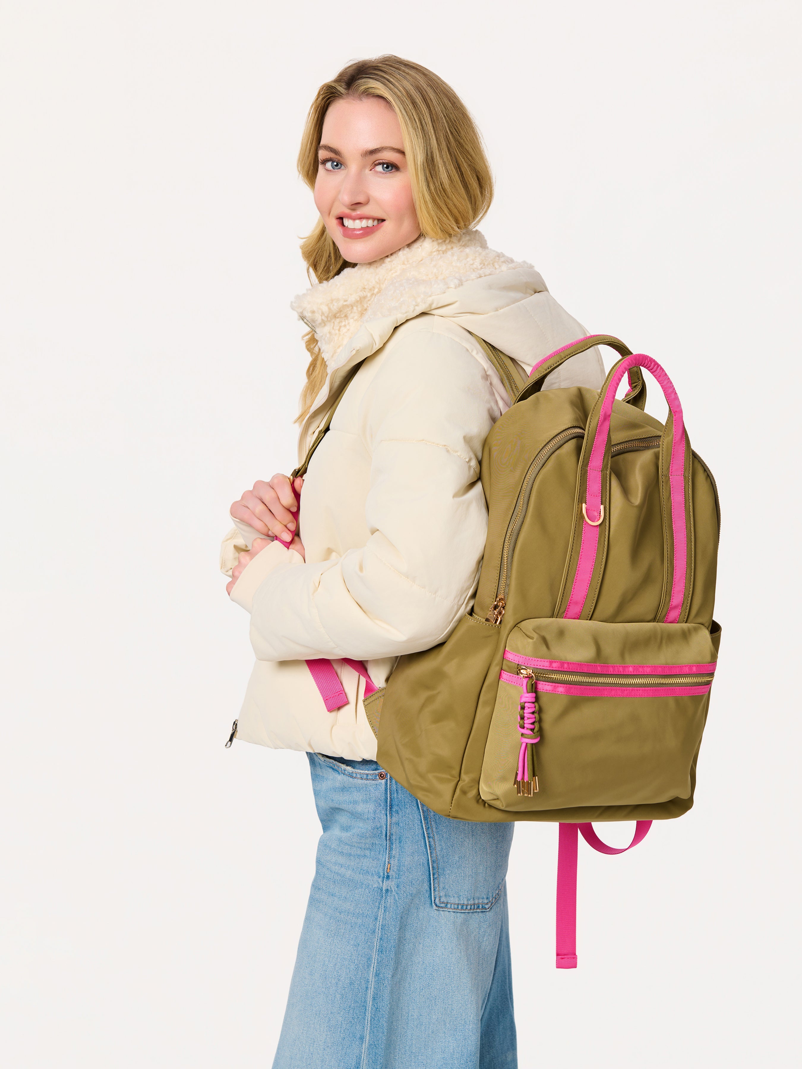 Shiraleah Jet Backpack OLIVE / OS
