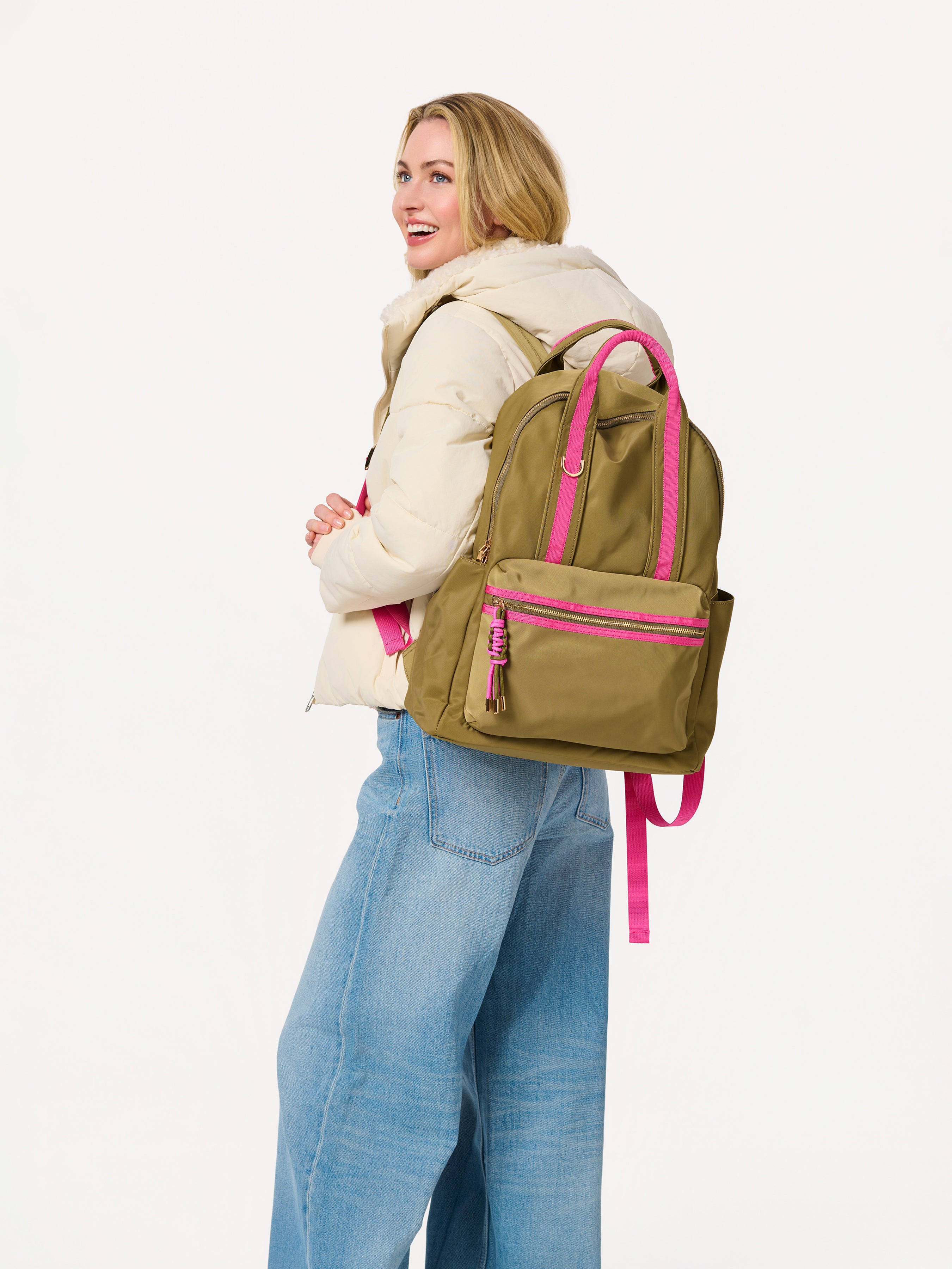 Shiraleah Jet Backpack OLIVE / OS