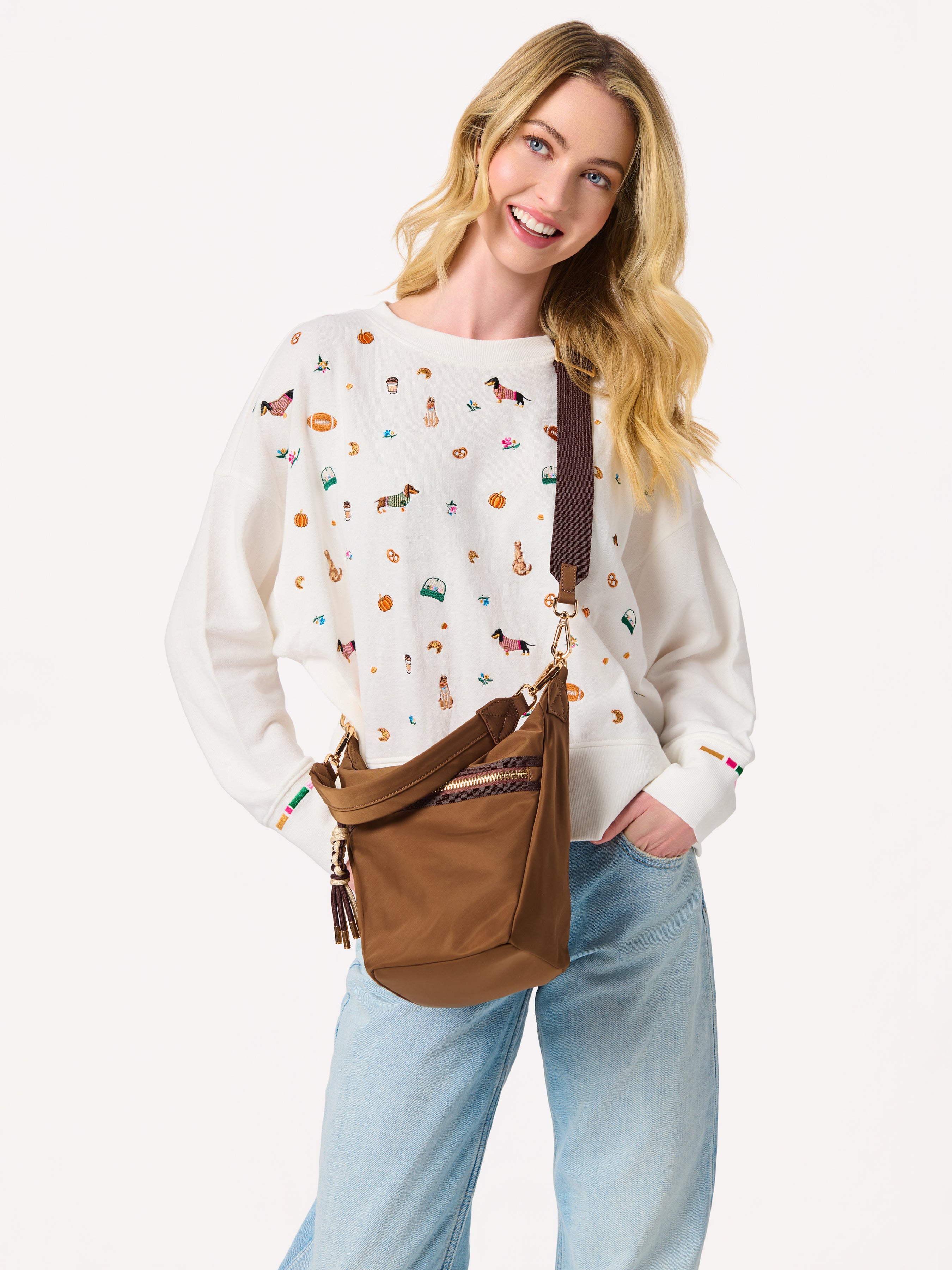 Shiraleah Jet Convertible Cross-Body MOCHA / OS